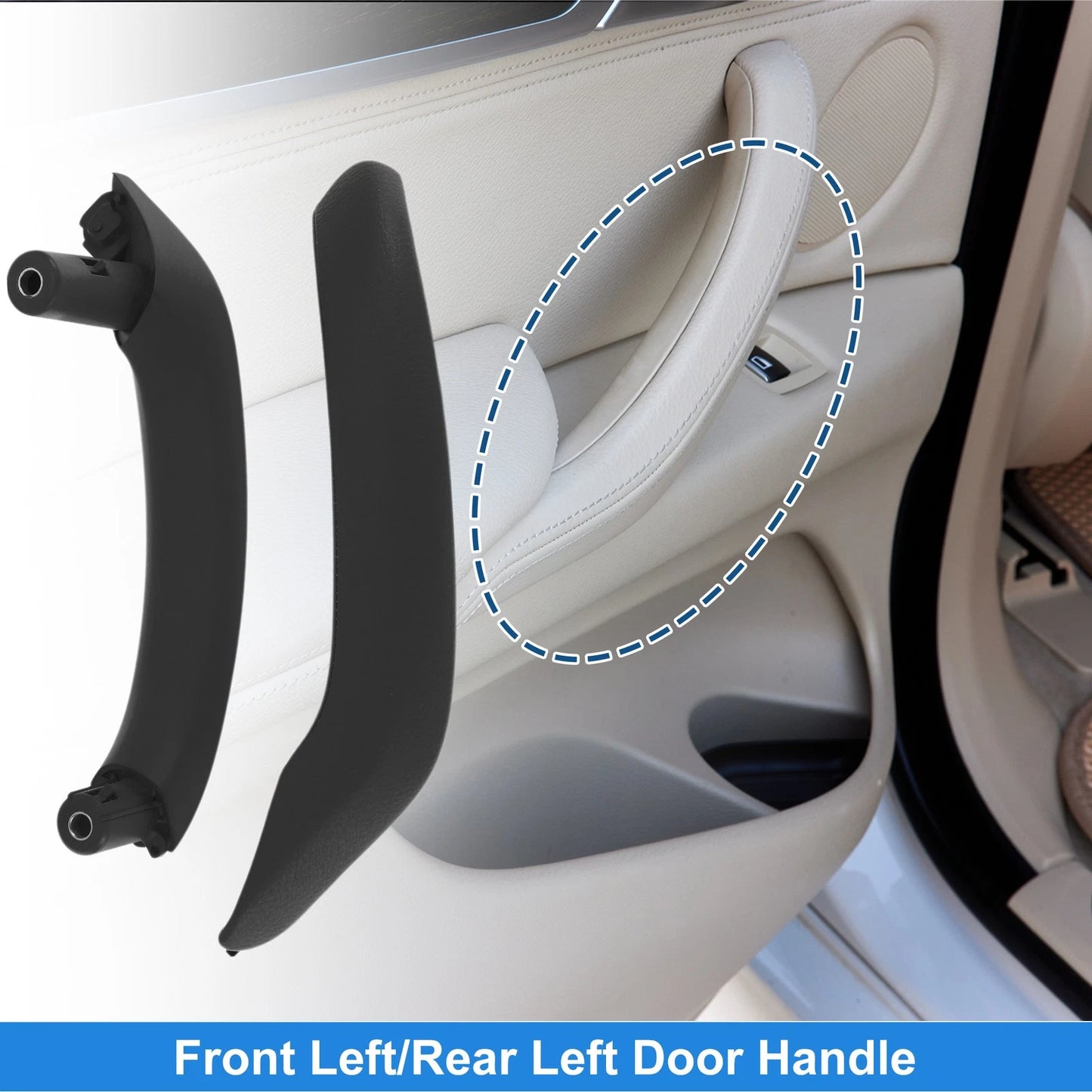 Front Passenger Side Inner Door Handle for BMW X3 F25 (2010-2016) Black