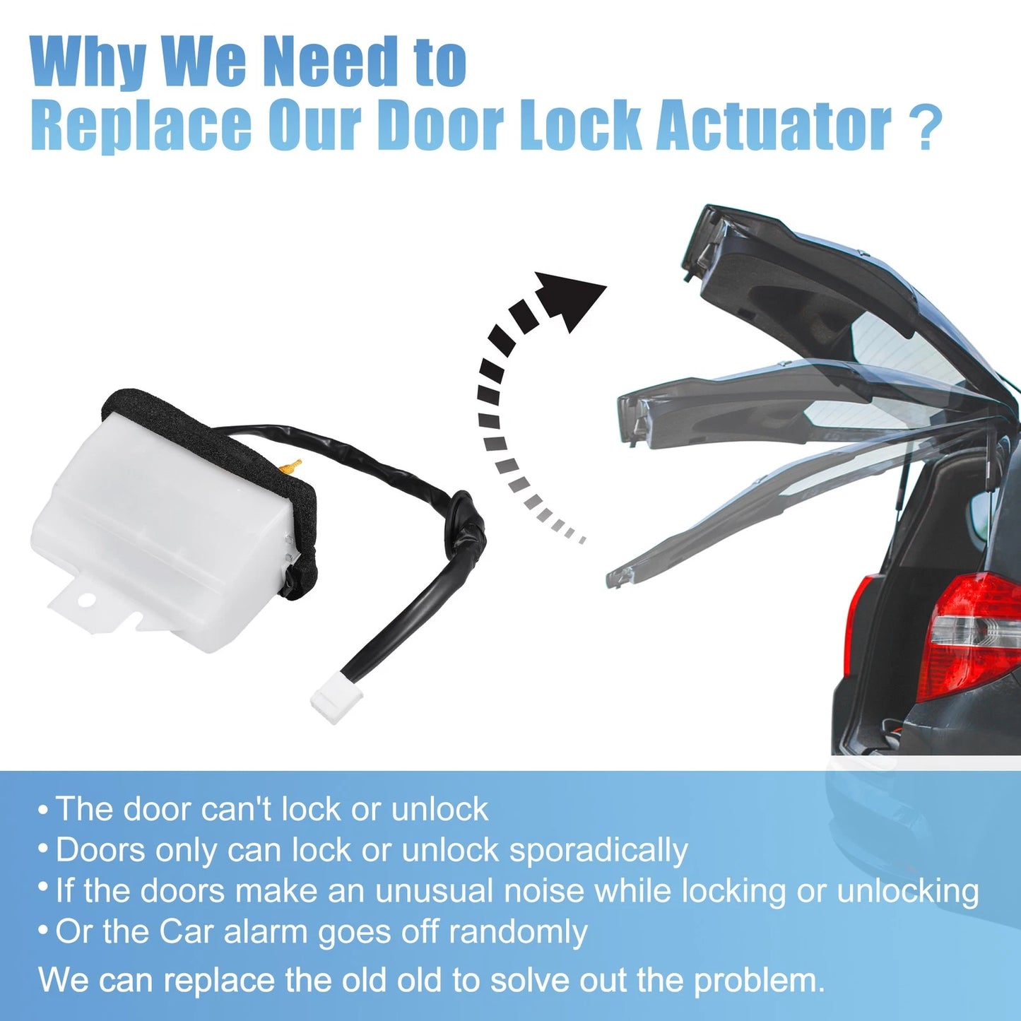 Tailgate Lock Trunk Latch Actuator for Toyota Sequoia (2008-2021)