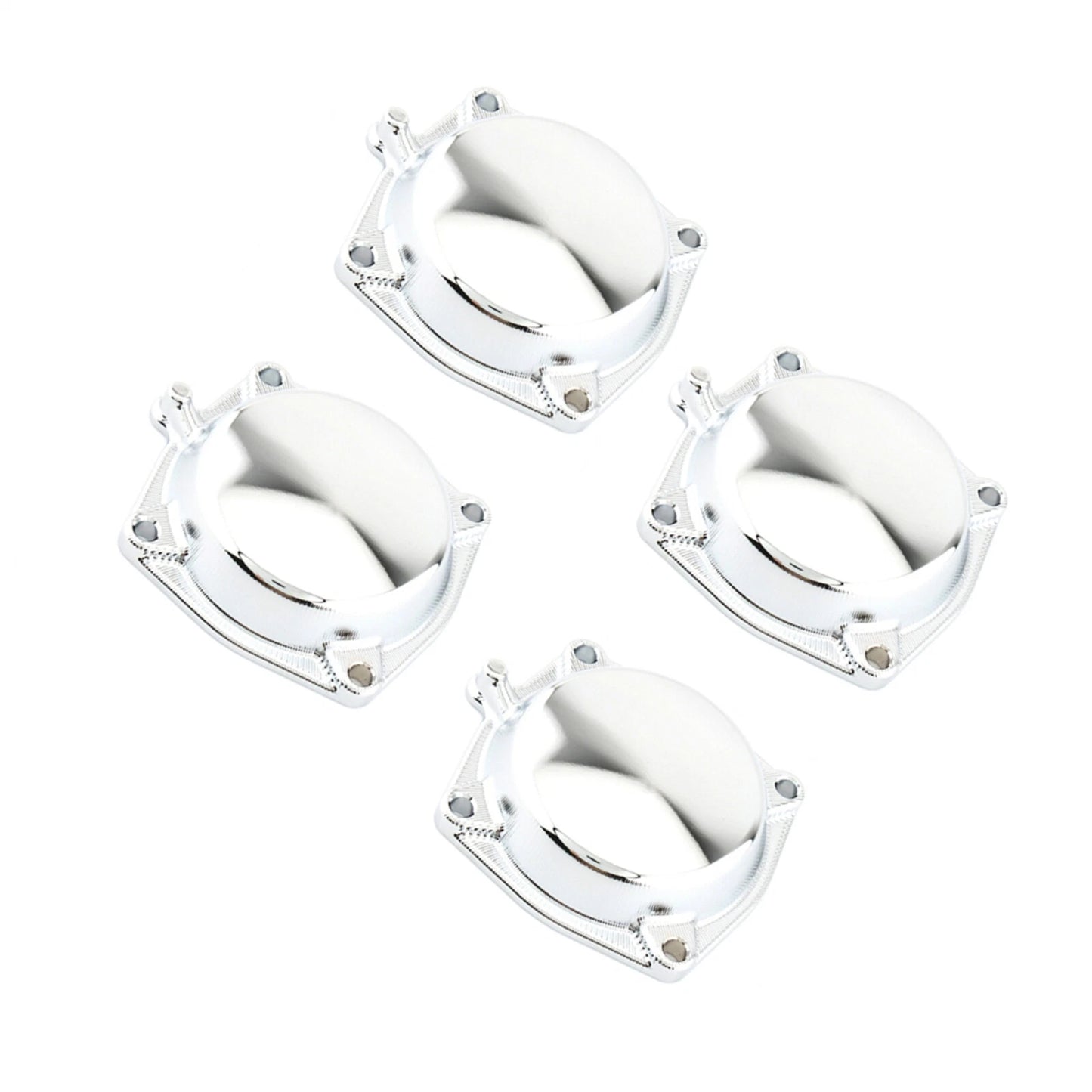 4 x Chrome Carburetor Diaphragm Top Cap for YAMAHA V-Max 1200 (1994-2007)