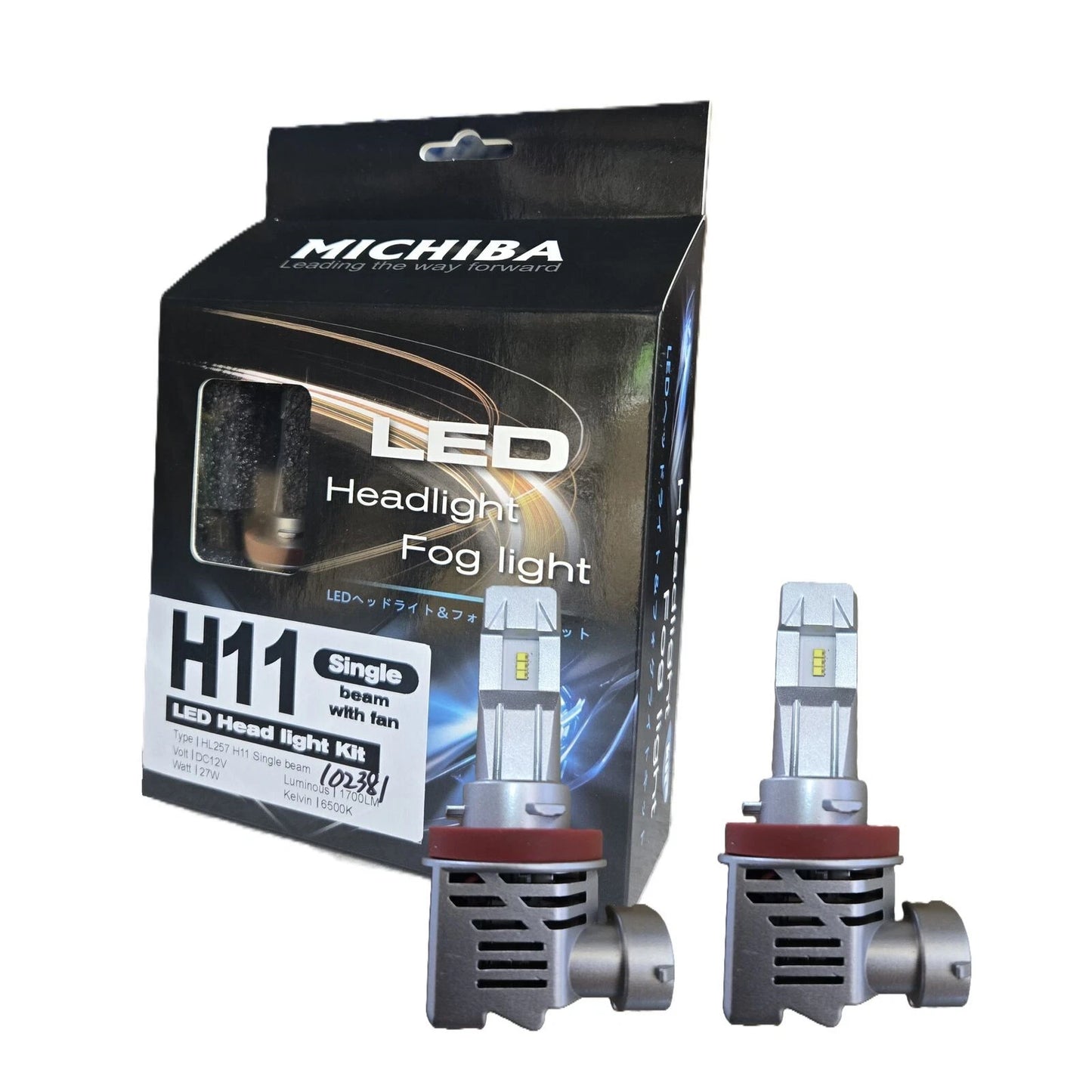 2x H11 LED Headlight Bulb Globe 12V 27W 1700LM 6500K for Vehicles (2000–2024)