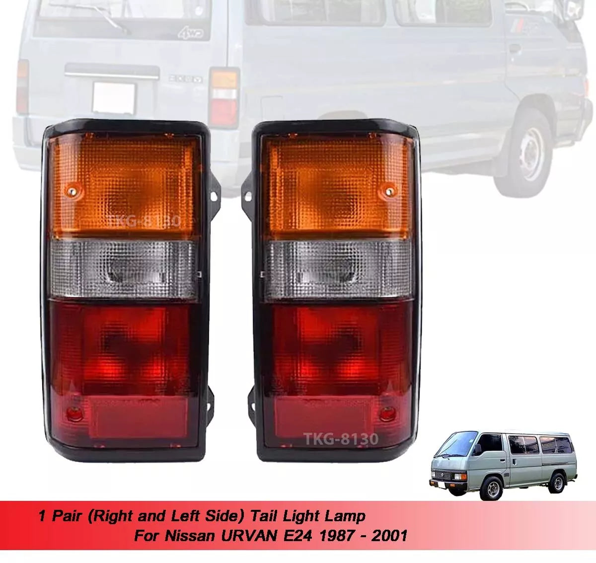 2 x Tail Light for Nissan Urvan E24 (1987-2001)