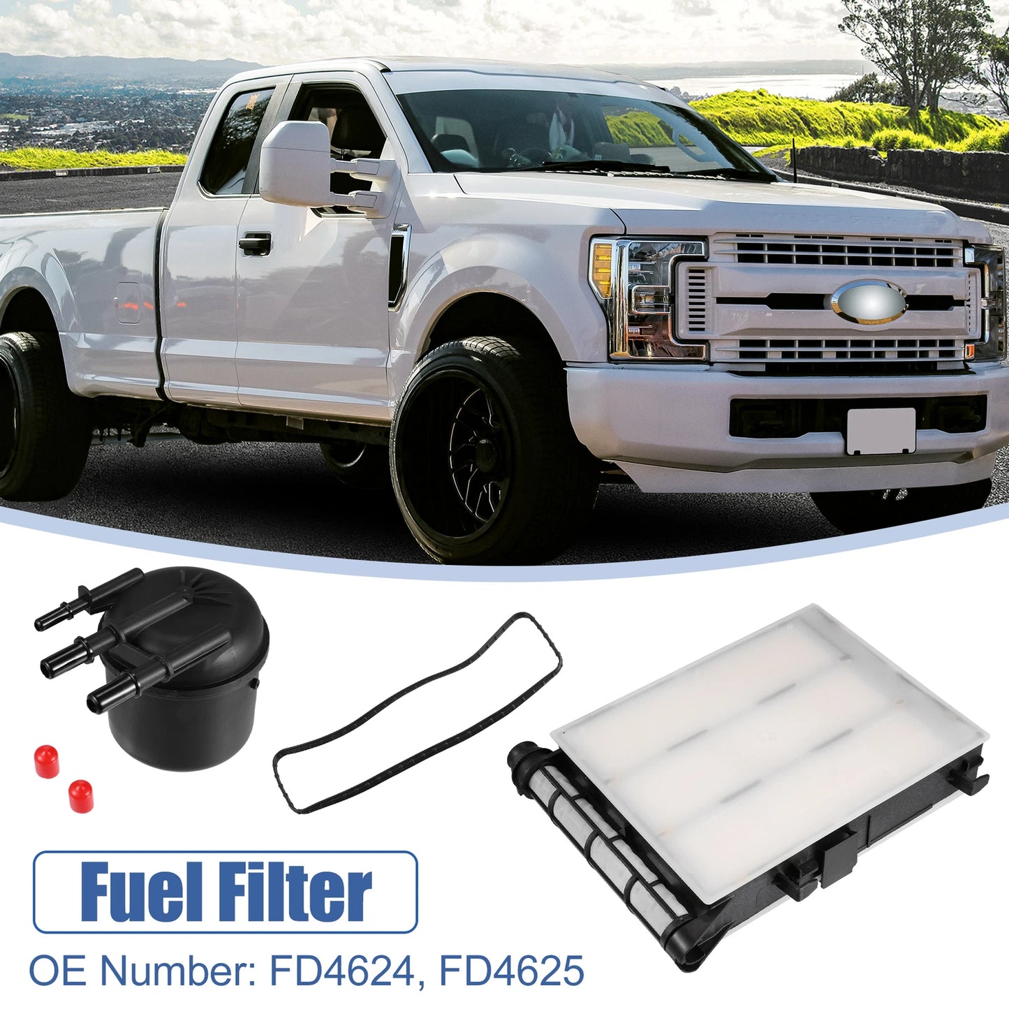 Fuel Filter Element Set for Ford F250 F350 Super Duty (2017-2020)