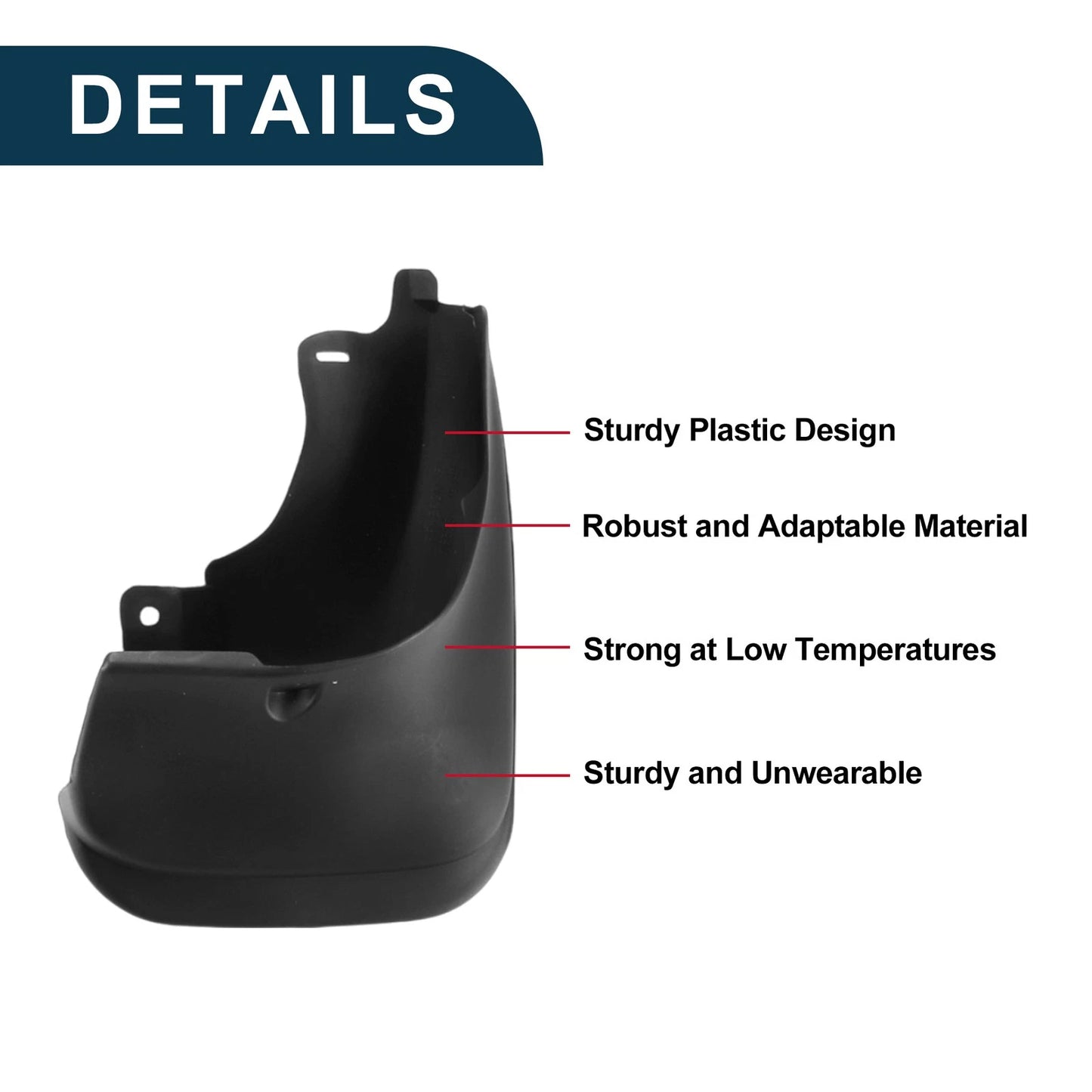 Mud Flaps Splash Guards 1 x Mud Guards for Toyota Corolla AE100 (1993–1997)