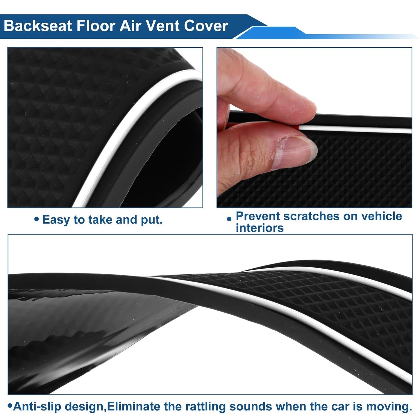 Non-Slip Mat for Toyota C-HR ZYX10/NGX50 PVC White 14 Pcs (2016–2023)