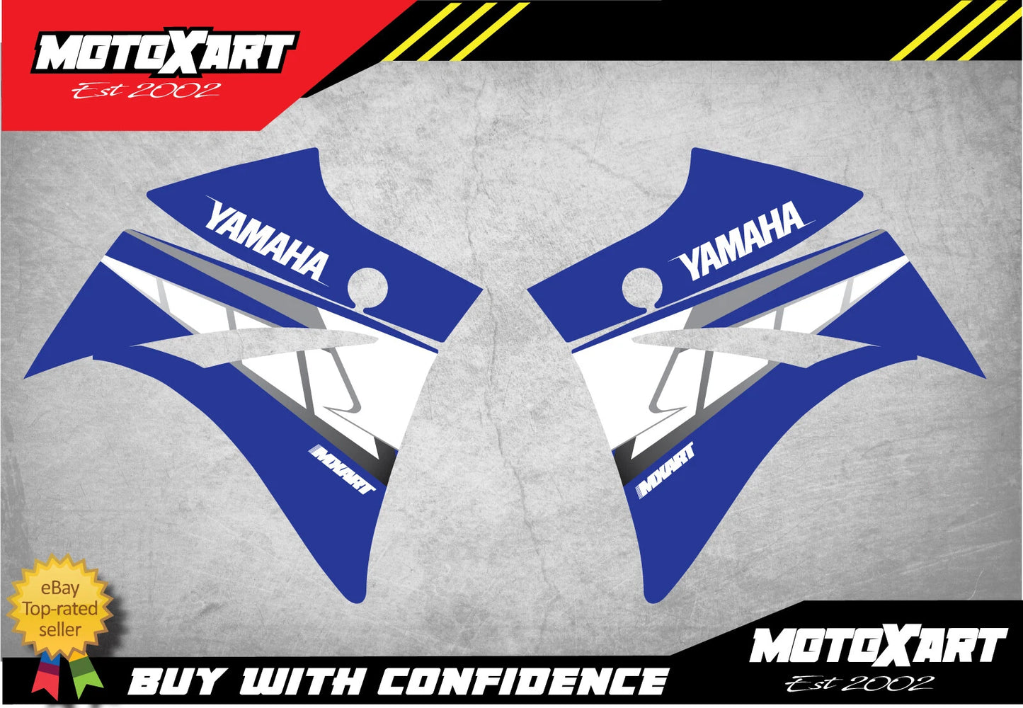 Yamaha XT 660R Radiator Stickers Decals Graphics Kit