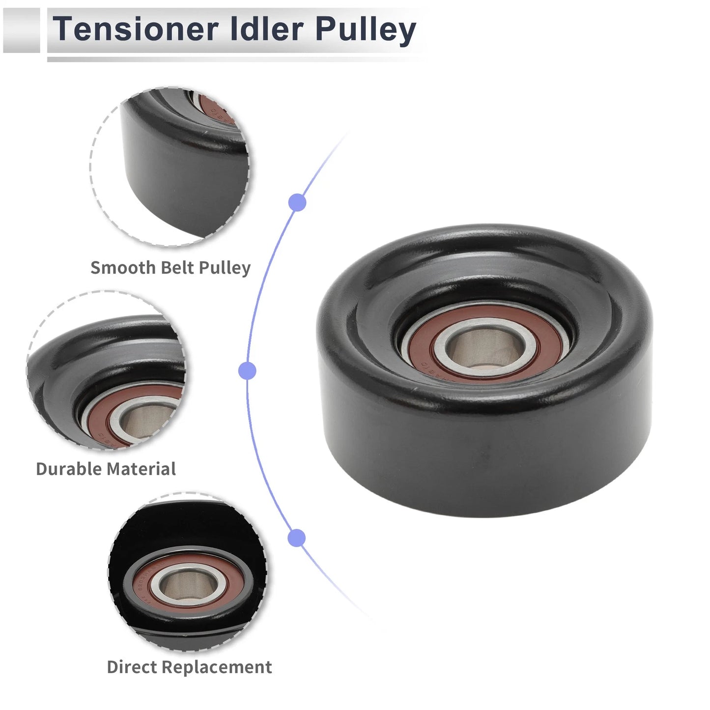 Drive Belt Idler Pulley for Chevrolet Silverado (2007-2016)