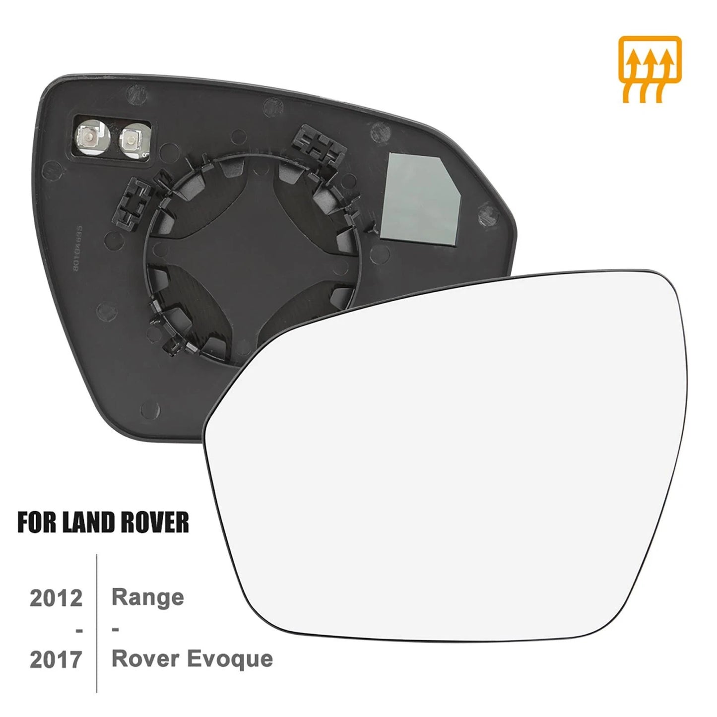 Driver Side Mirror Glass with Backing for Land Rover Range Rover Evoque