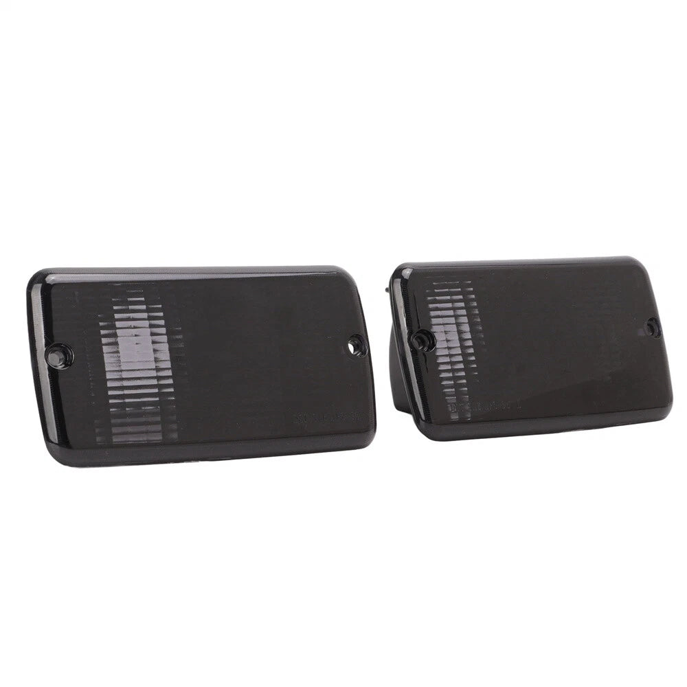 4x Smoke Bumper Signal Fender Side Marker Lights for Jeep (2007-2018)