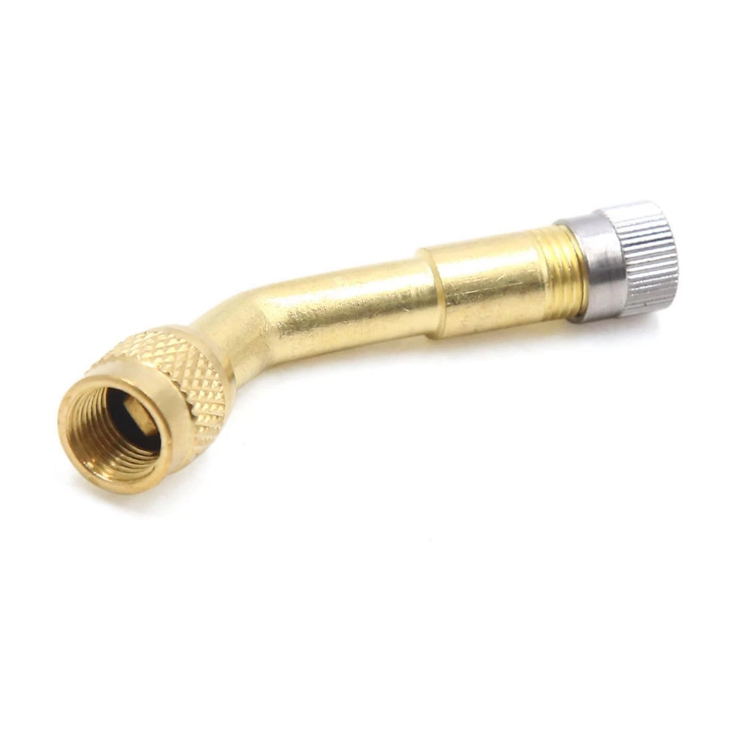 2 x Gold Tone 135 Degree Tire Valve Extension Adapter for Car Motorcycle