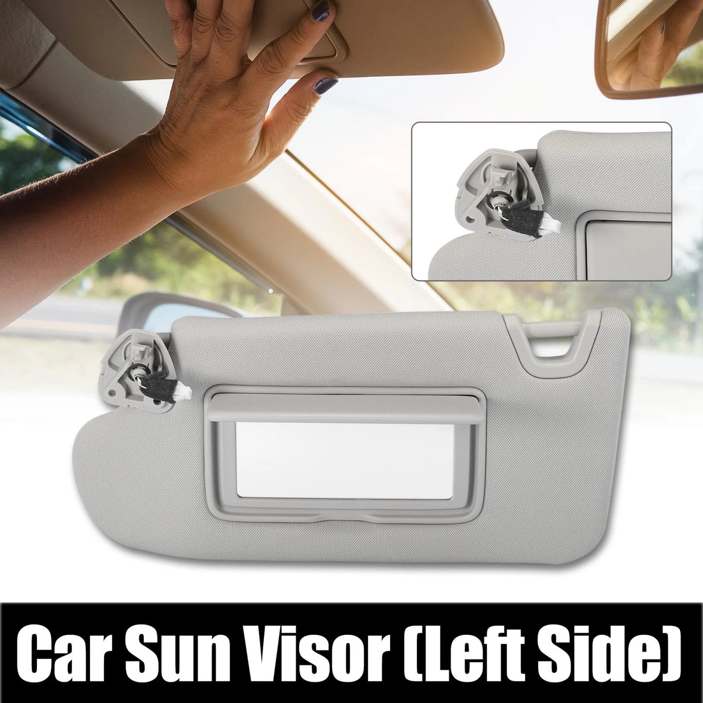 Left Side Sun Visor w/ Light Mirror for Nissan Altima (2013-2018)