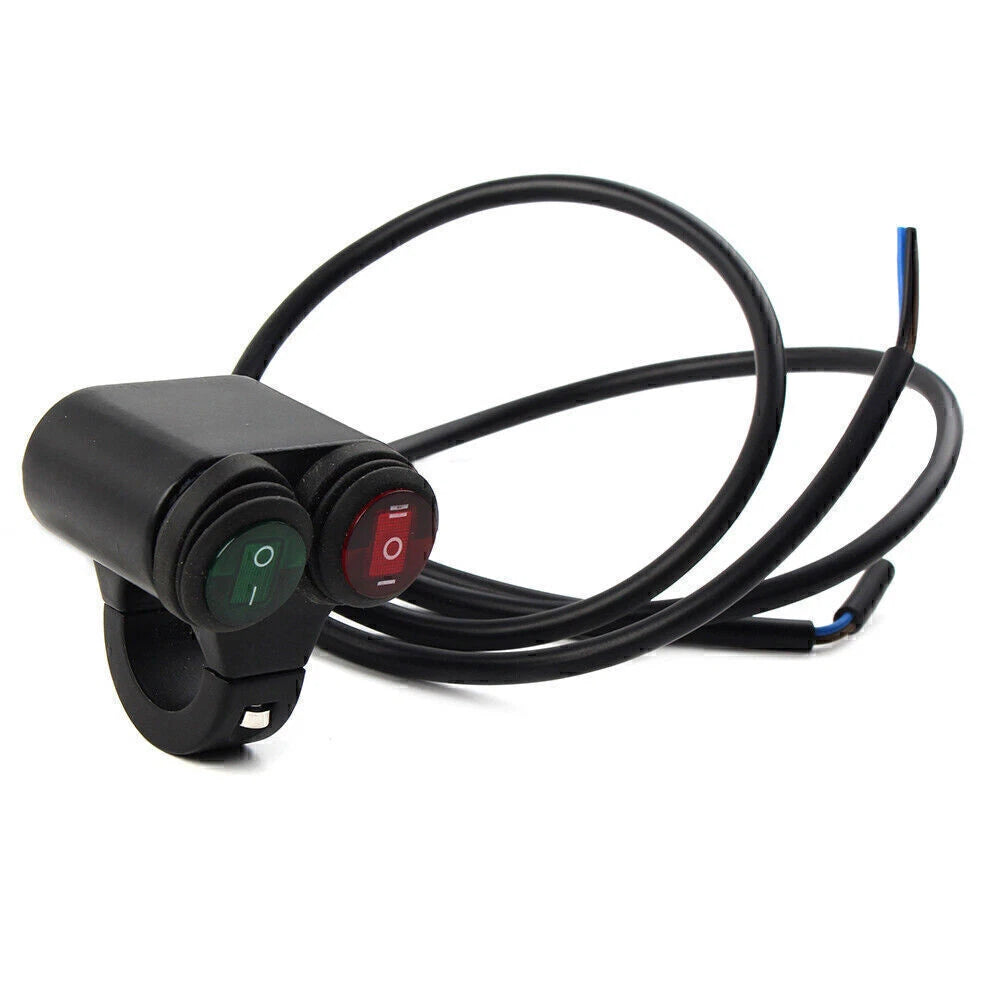 7/8'' 22mm Motorcycle Handlebar Fog Spot Light with Dual On Off Switch for Make & Model