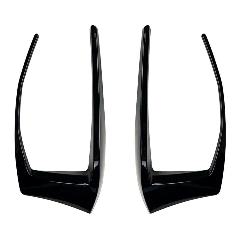2 x Gloss Rear Bumper Spoiler Fog Light Covers for VW Golf 7 GTI (2013-2016)