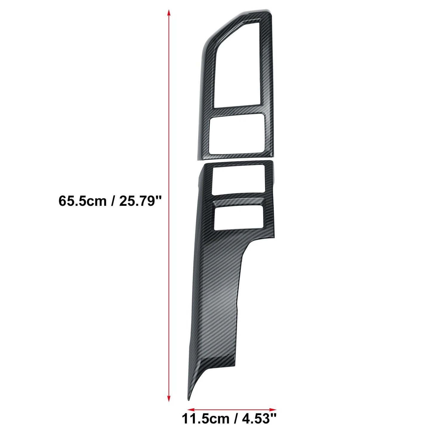 Carbon Fiber Central Console Air Vent Covers for Ford F-150 (2015-2019)