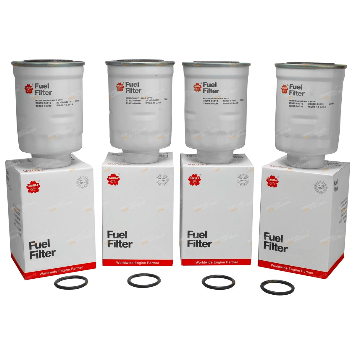 Pack of 4 Diesel Fuel Filters for Ryco Z699