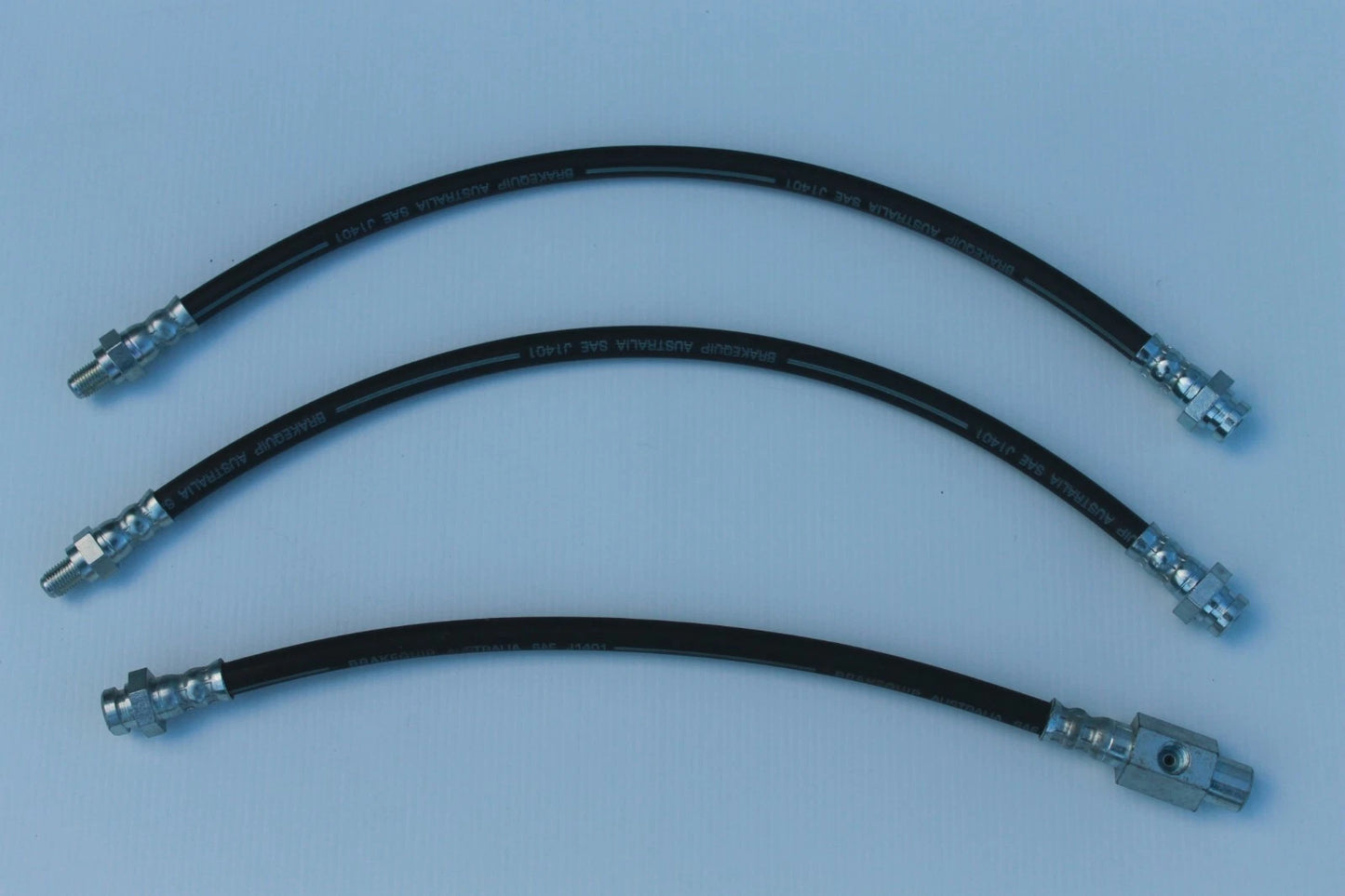 Brake Hose Set (3) for HQ HJ Holden Sedan Coupe Drum Brakes (1971-1980)