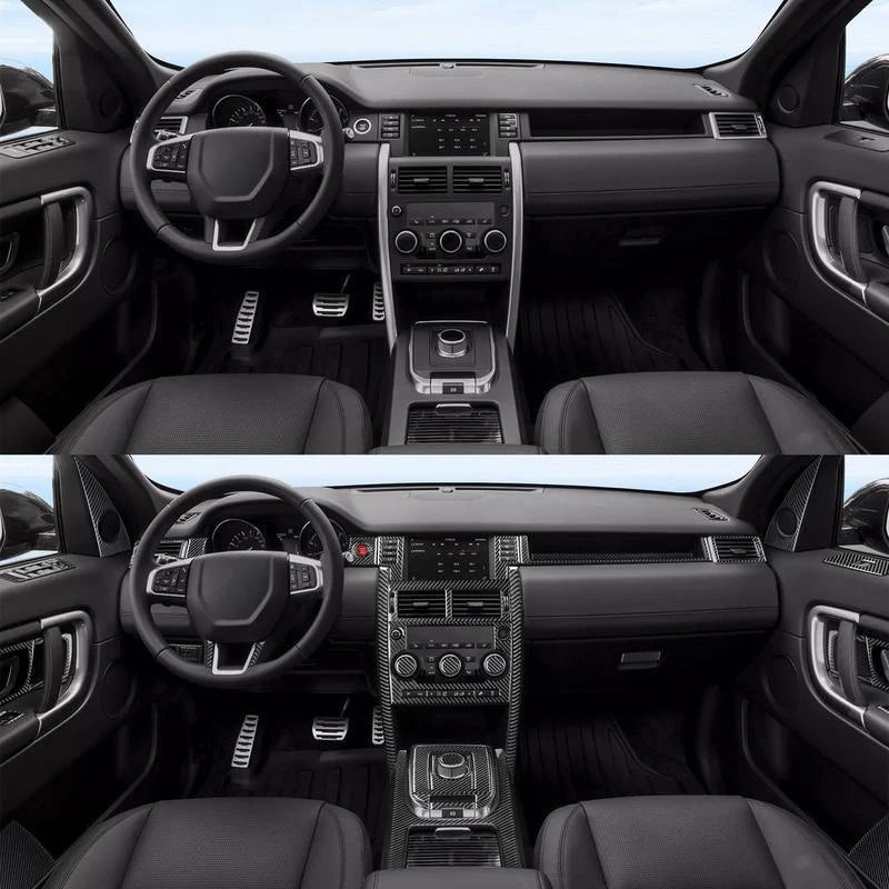 Carbon Fiber Interior Full Set Fashion Trim for Land Rover Discovery Sport 15-19