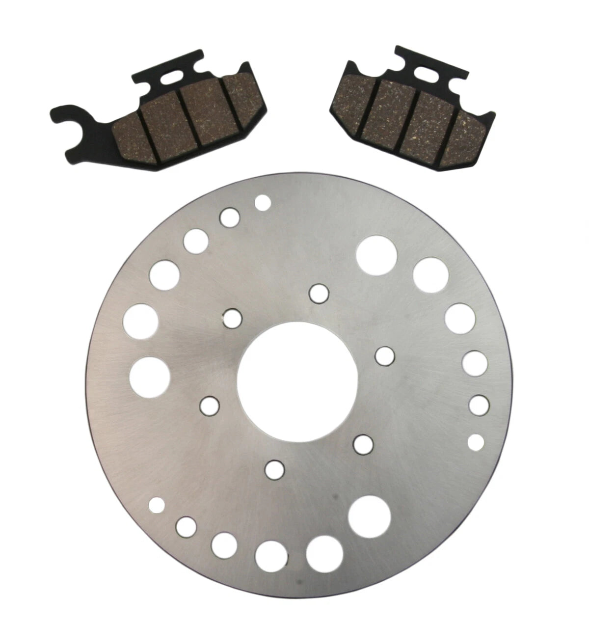 Rear Disc Brake Rotor & Semi-Metallic Pads for Yamaha Rhino 660 & Rhino 450