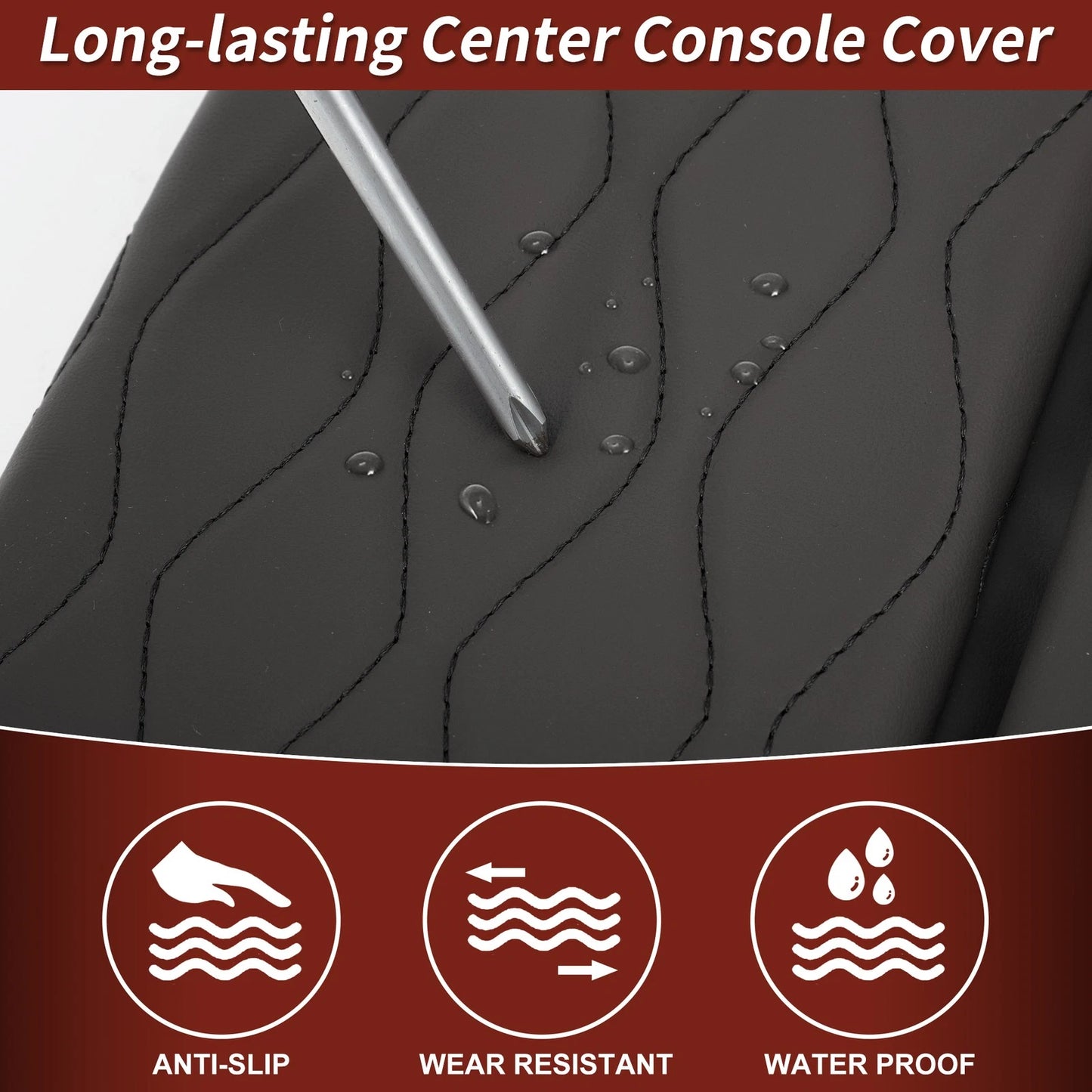 Center Console Cover Napapi PVC Armrest Cushion for BMW X5 G05 (2019 - 2025)