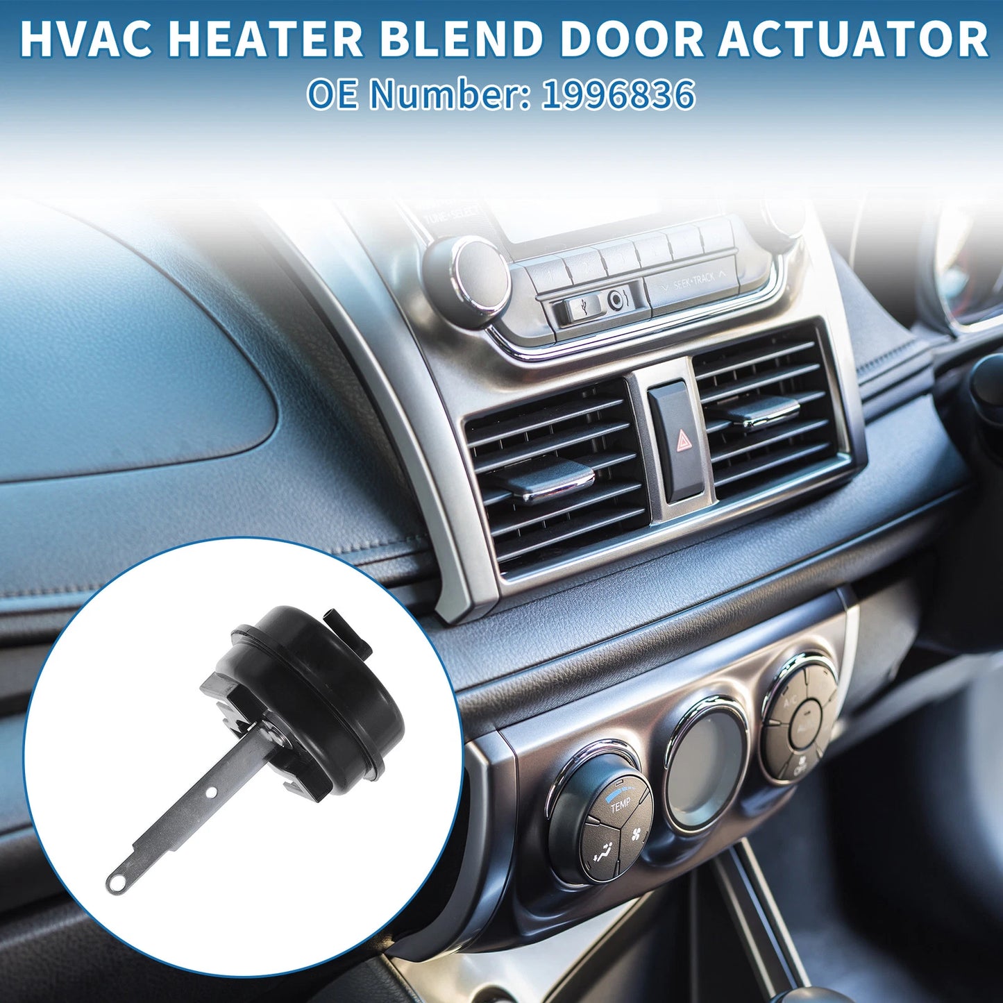 HVAC Heater Blend Door Actuator for Chevrolet Express 4500 (2009 - 2017)