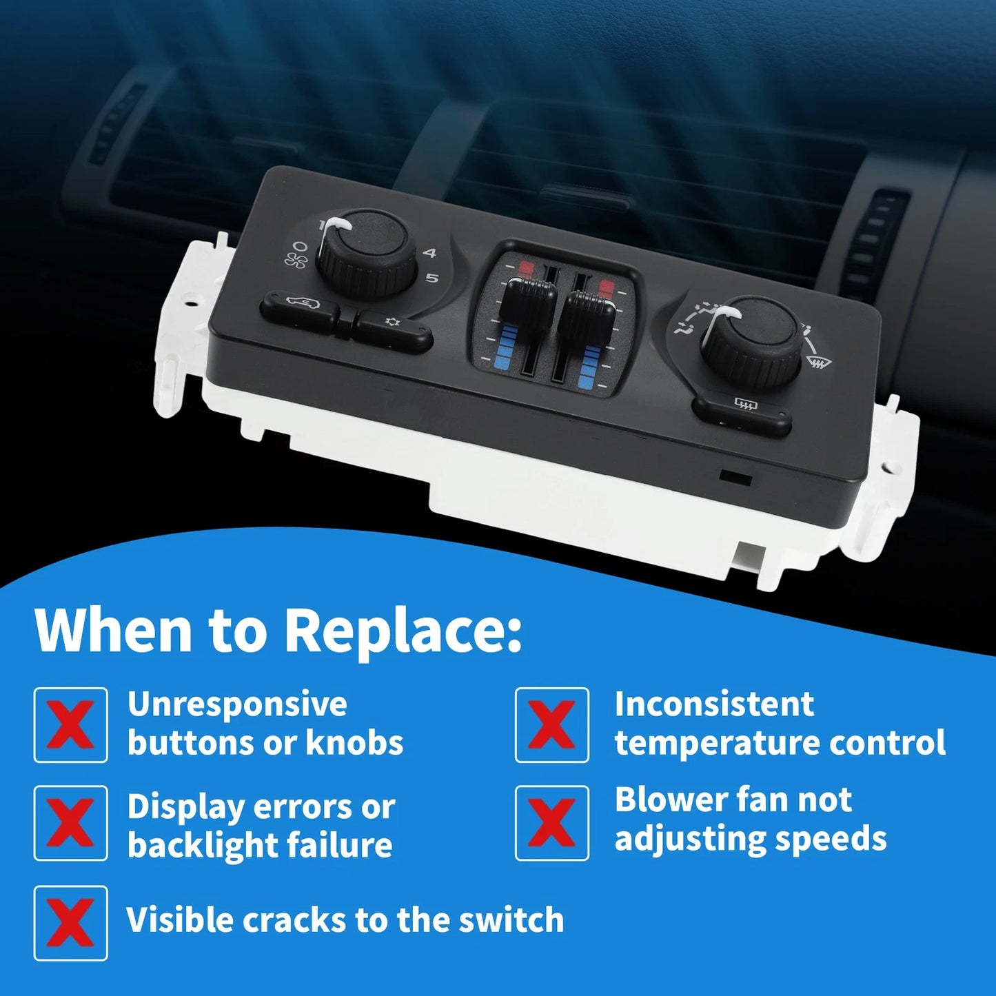 A/C Heater Climate Control Module for Avalanche Silverado Suburban