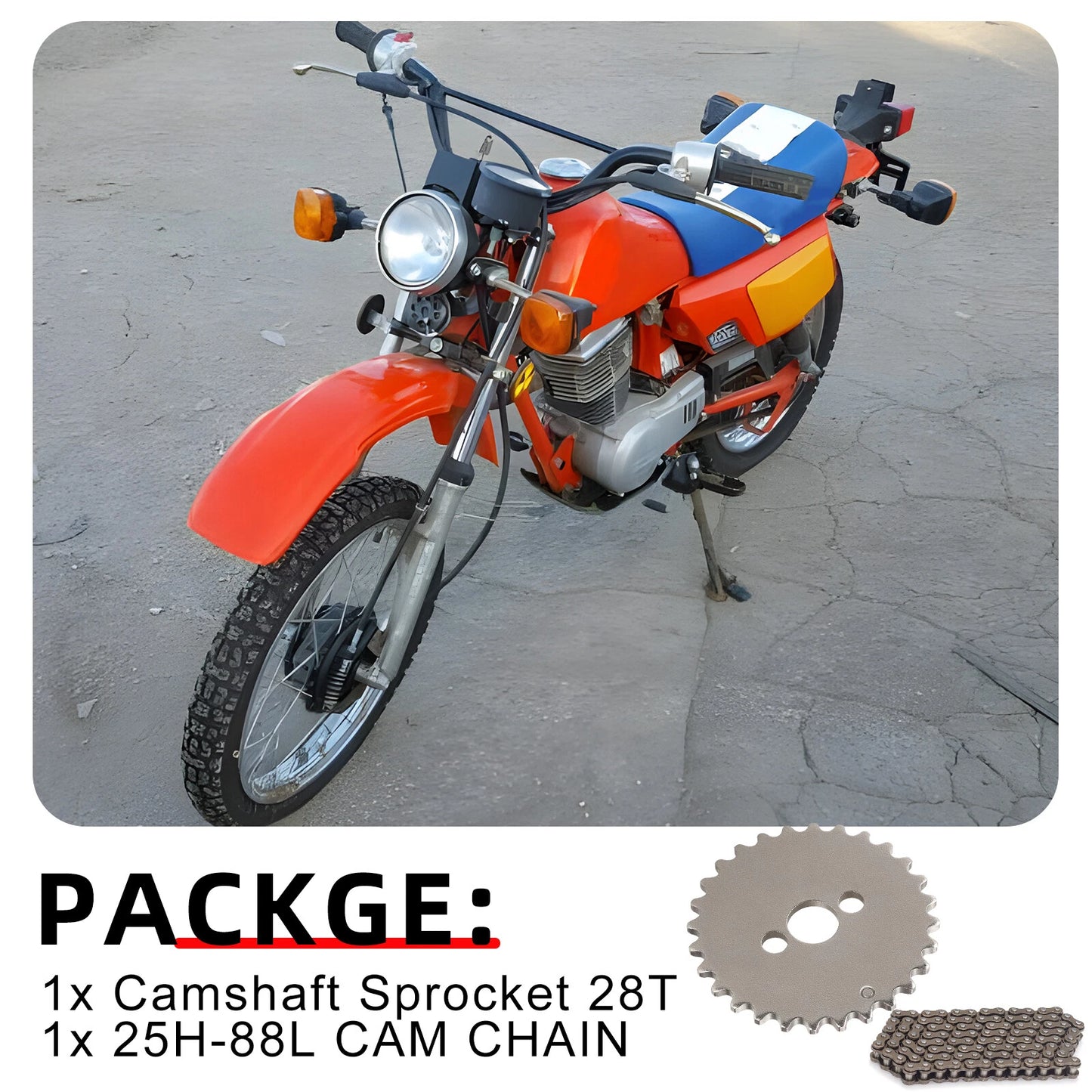 Cam Chain & Sprocket for Honda XR80/XR80R/XL80S (1979-1999)