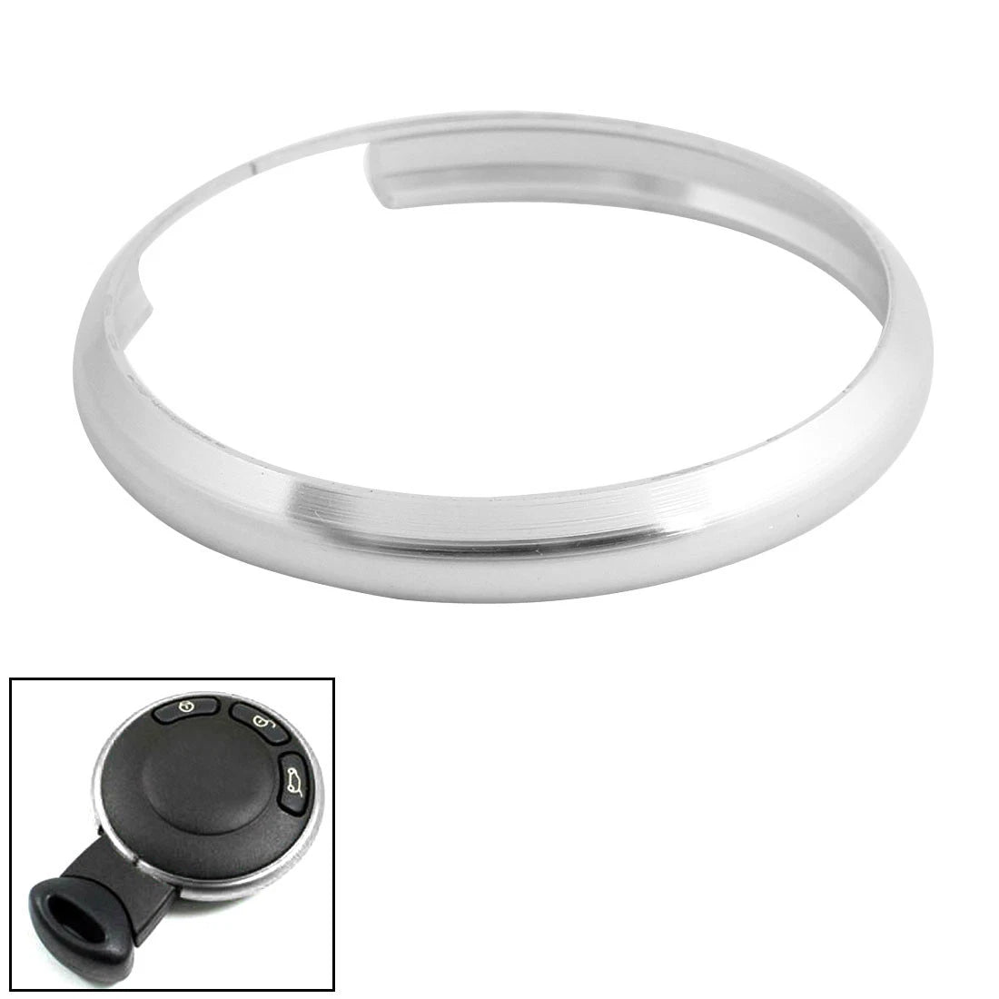 Silver Tone Aluminium Key Ring Protector for MINI COOPER (2002-2023)