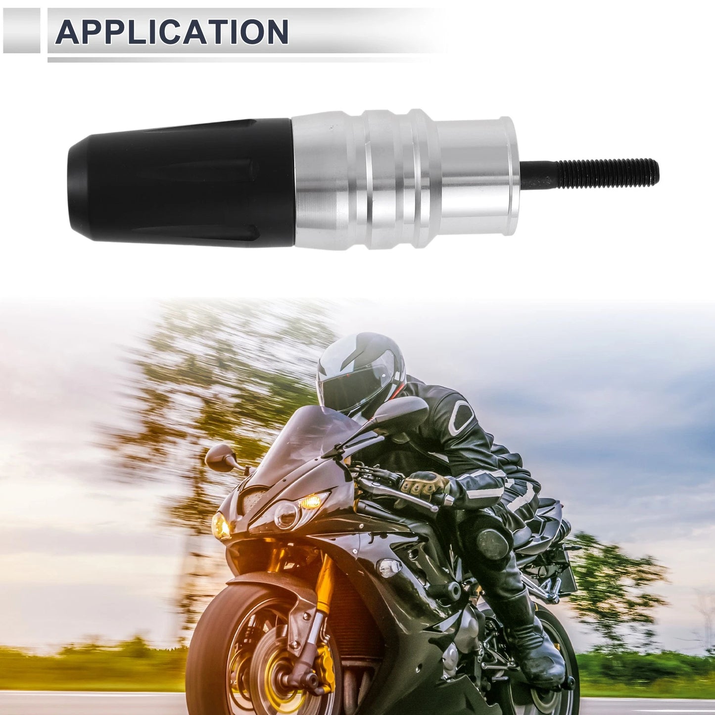 16mm Aluminum Alloy Motorcycle Slider Frame Bolt Nut 1 Set for Make Model
