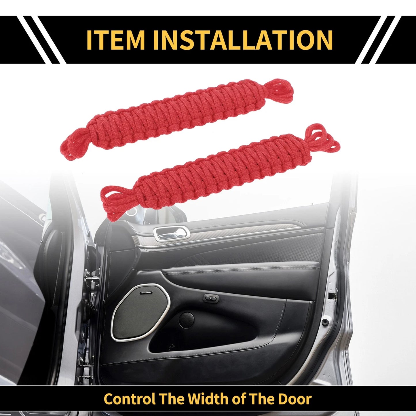 Door Limiting Straps for Jeep Wrangler TJ JK JKU (1997-2018)