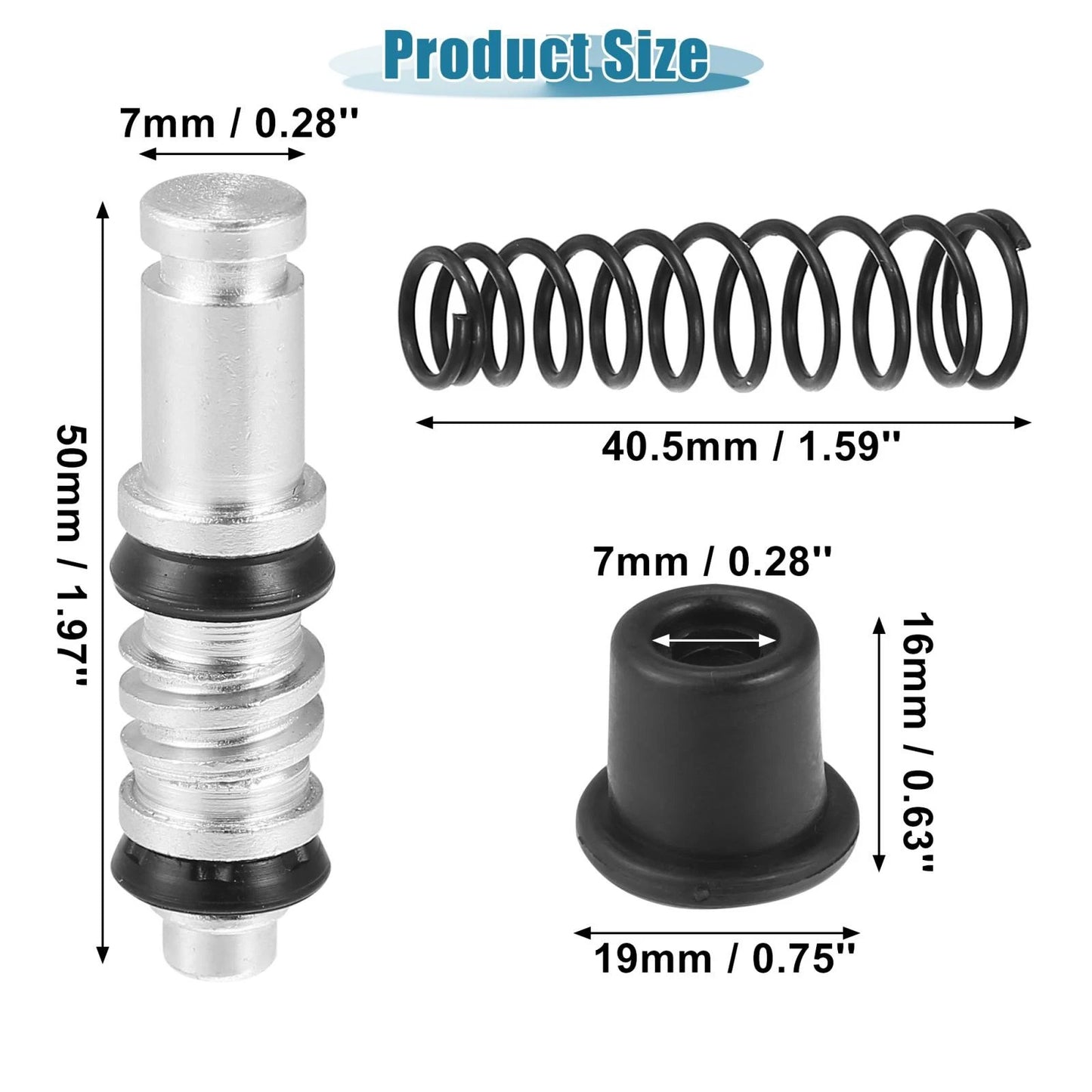 1 Set Piston Upper Pump Repair Clutch Brake Pump for Motorcycle