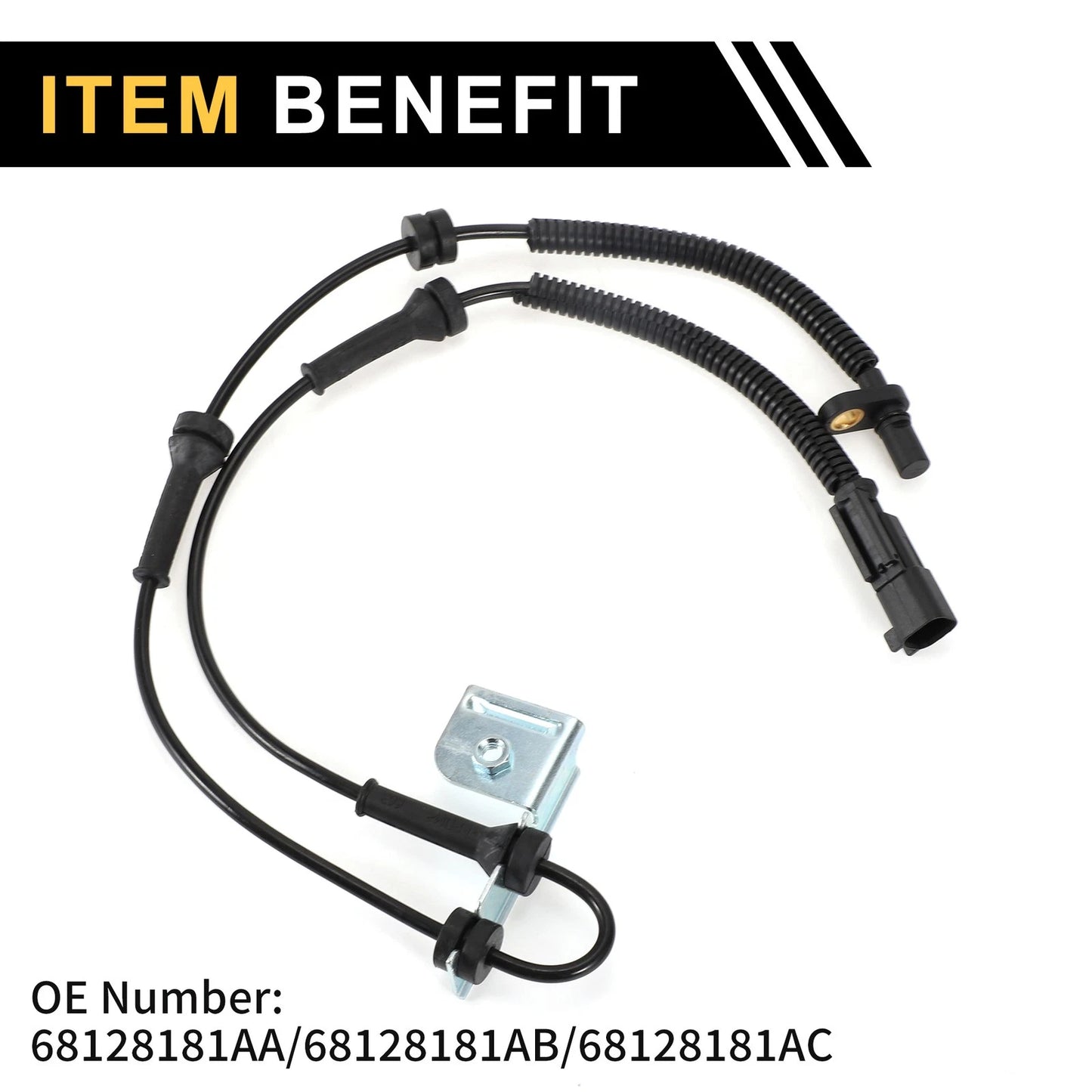 2x ABS Wheel Speed Sensor Front Left Right for Dodge Grand Caravan