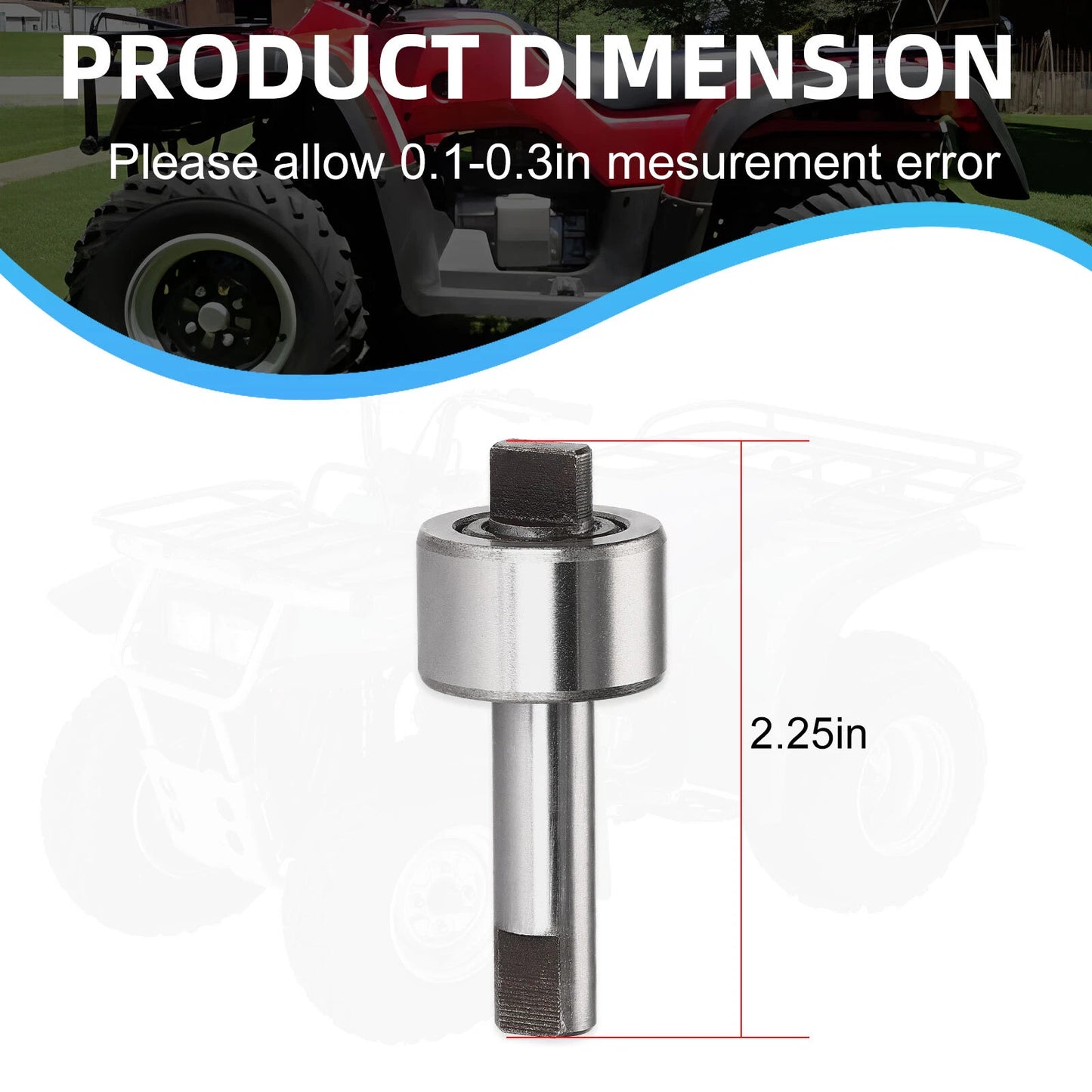 Water Pump Shaft for Suzuki QuadRacer 250/500 LT250R (1985-1992) LT500R (1987-1990)