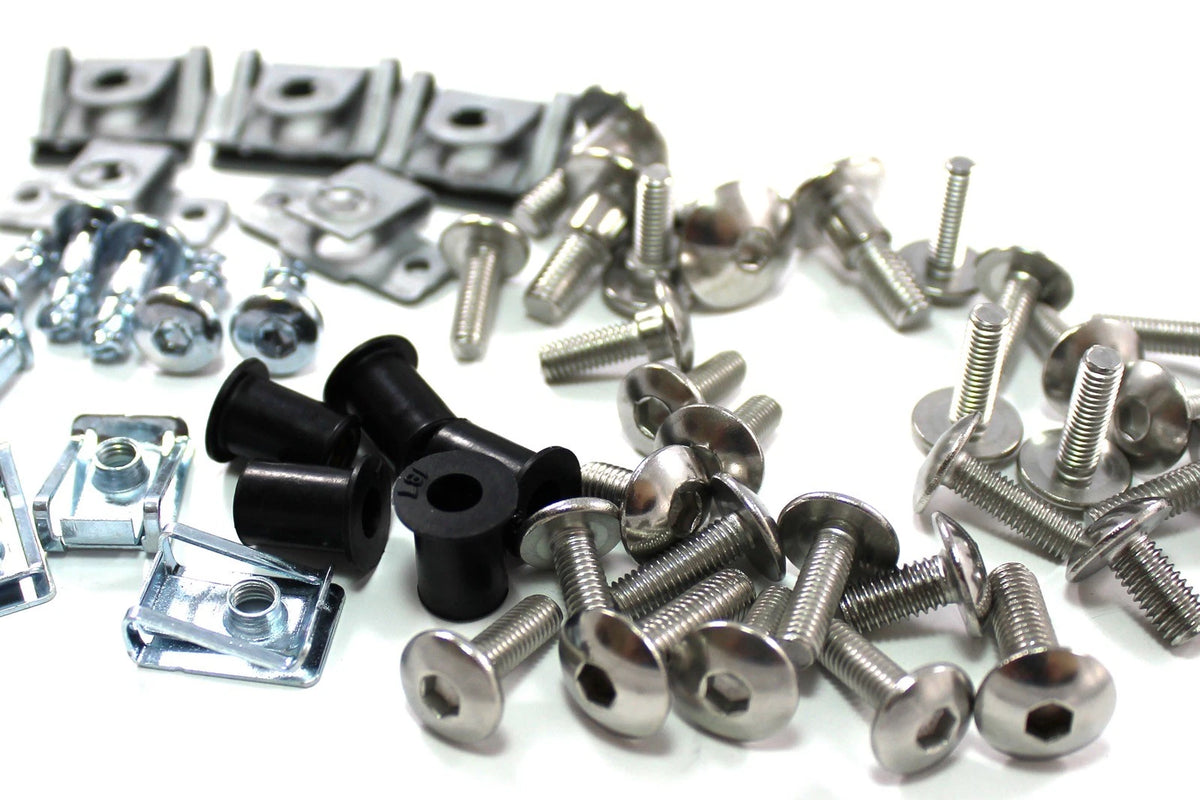 2 x Fork Head Bolts Stainless Dzus Fasteners for Suzuki VJ21 (1988–1990)