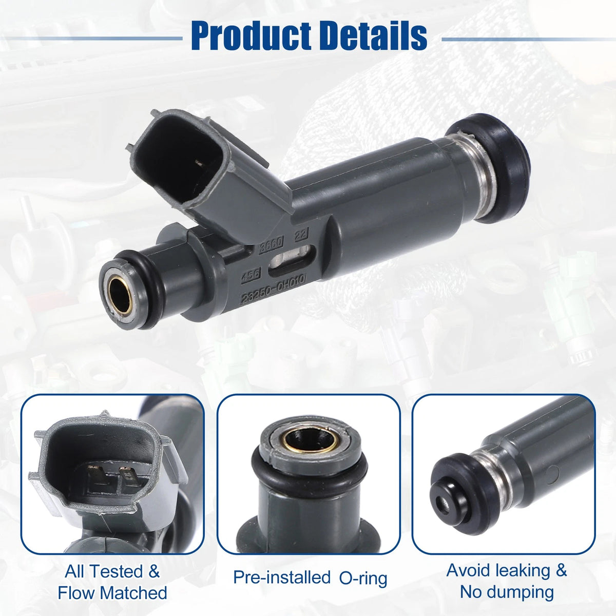 4 x Fuel Injector Nozzle for Toyota Camry 2.4L (2002–2004)