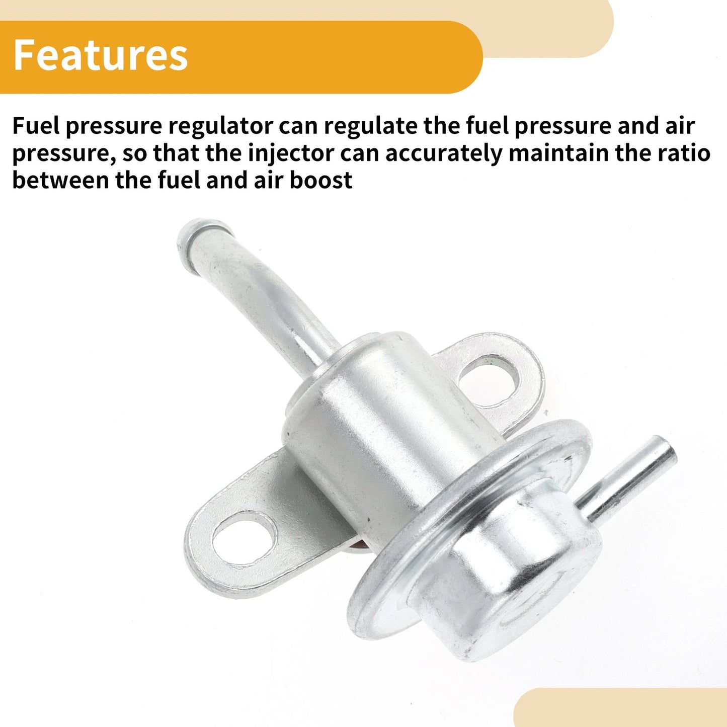 Fuel Pressure Regulator for Mitsubishi Mirage (1997-2001) 1 Pc Metal