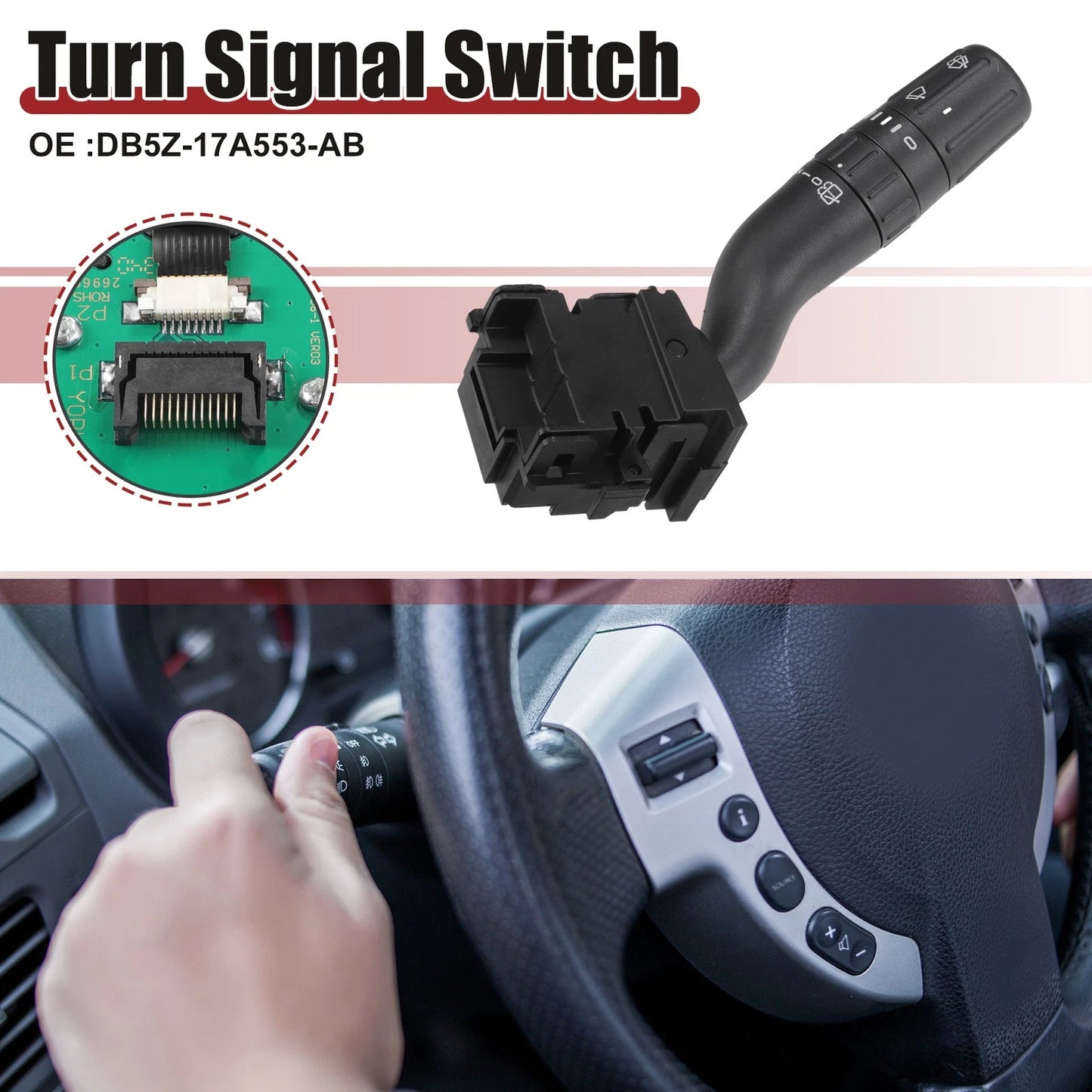 Windshield Wiper Multi-Function Switch for Ford Edge (2015-2023)