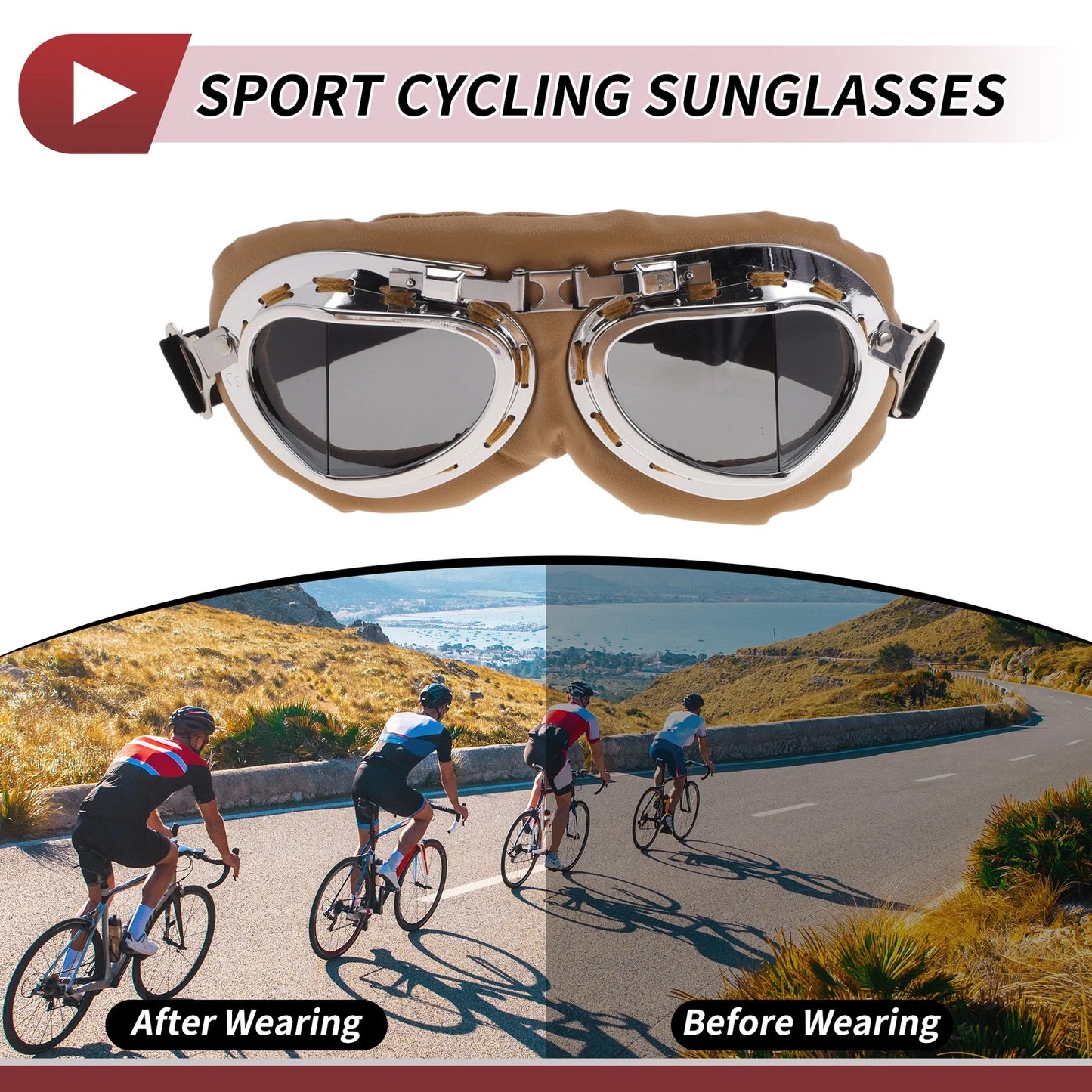 1 Pc Motorcycle Riding Goggles for Make Model