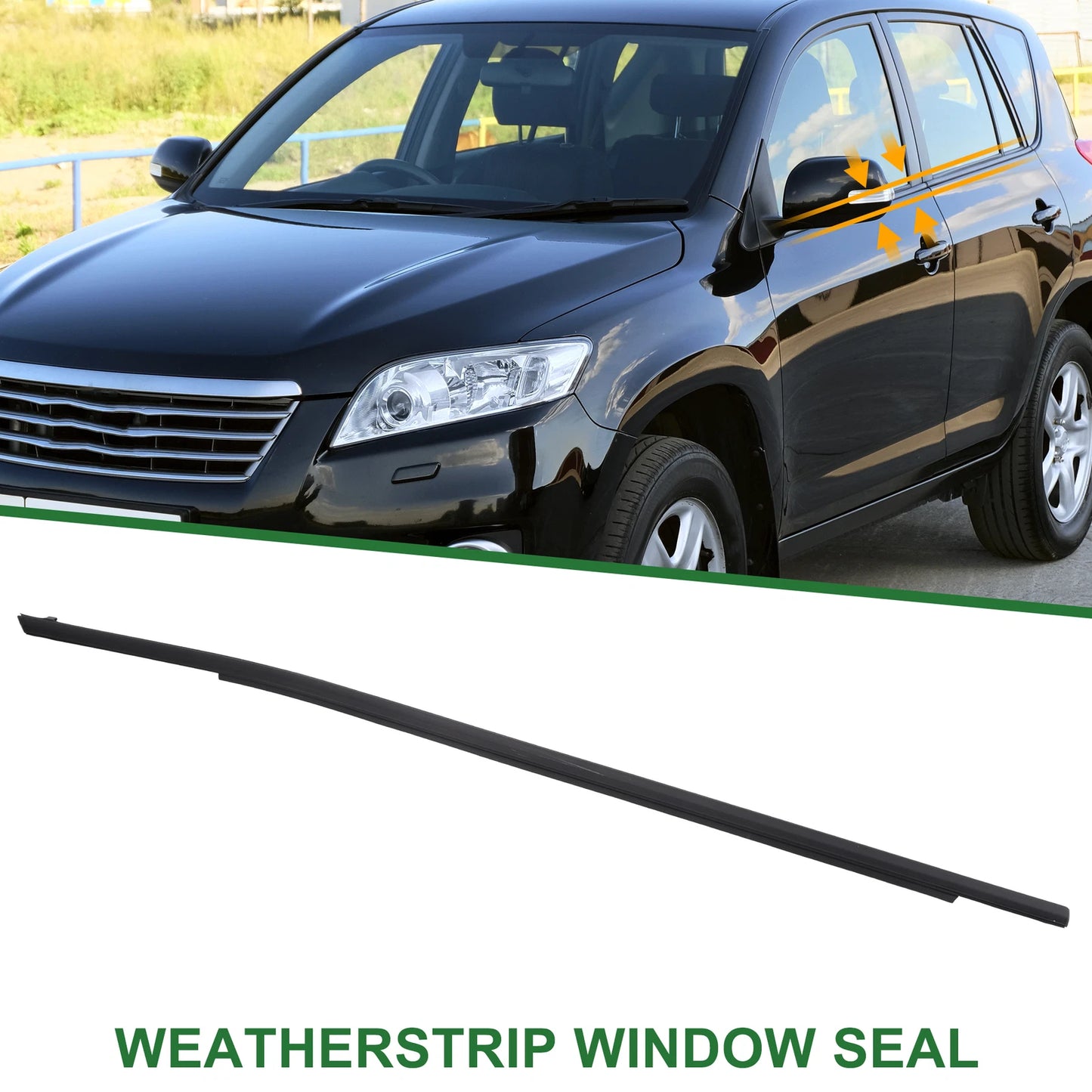 Front Right Weatherstrip Window Seal for Toyota Rav4 (2020)