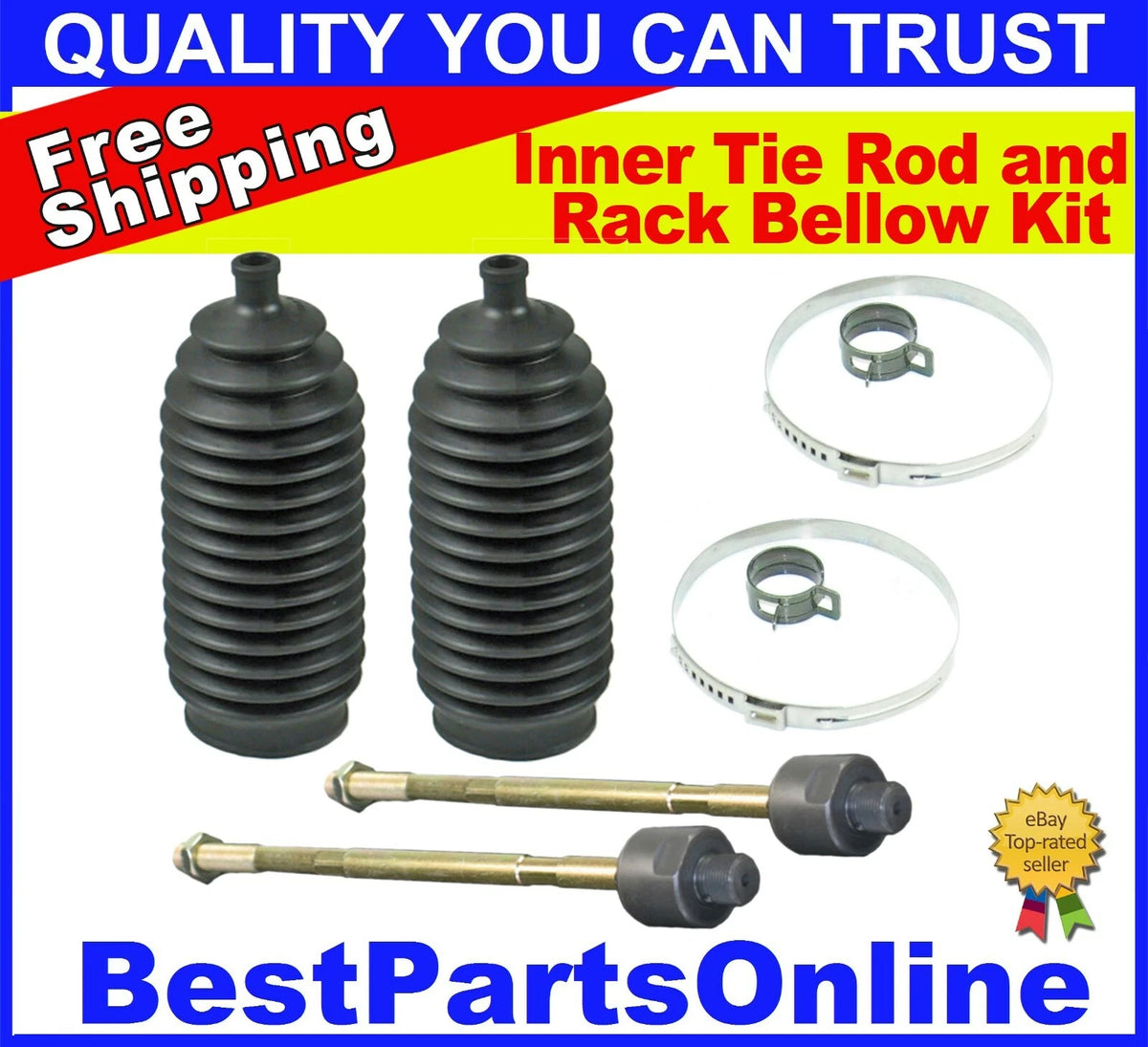 Rack and Pinion Inner Tie Rod and Bellow for Nissan Pathfinder (1996–2004)