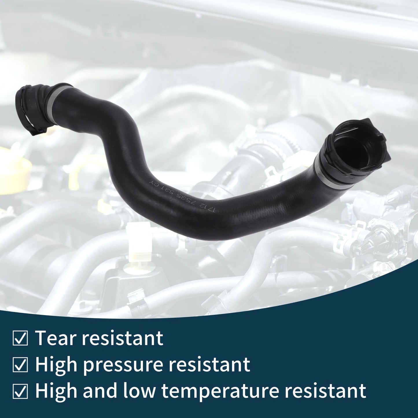 Radiator Hose for BMW X3 2.0L sDrive30i Cooling System (2018-2019)