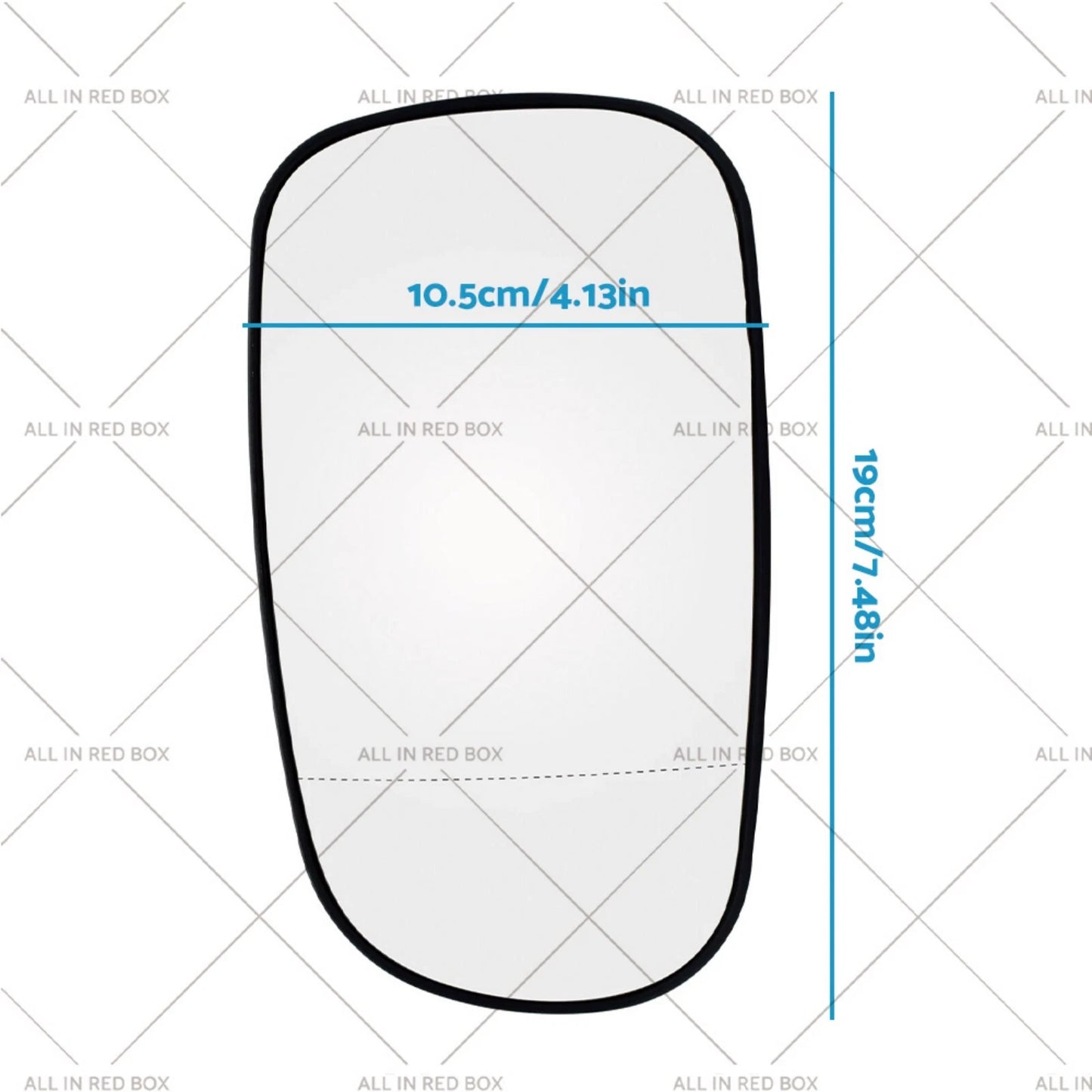 Heated Left Mirror Glass for Saab 9-5, 9-3 (1998-2012)