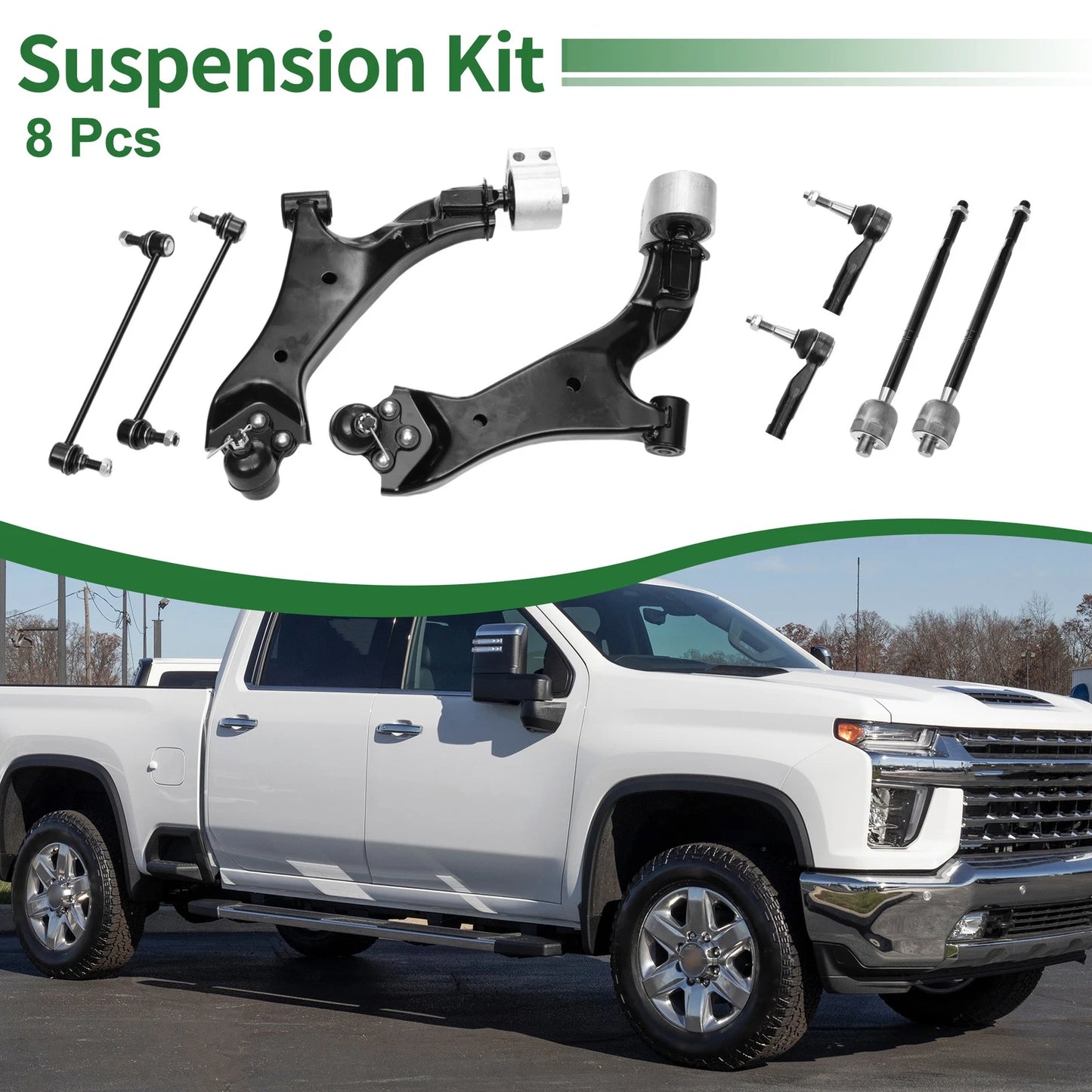 8pcs Front Suspension Kit Control Arm for Chevrolet Equinox
