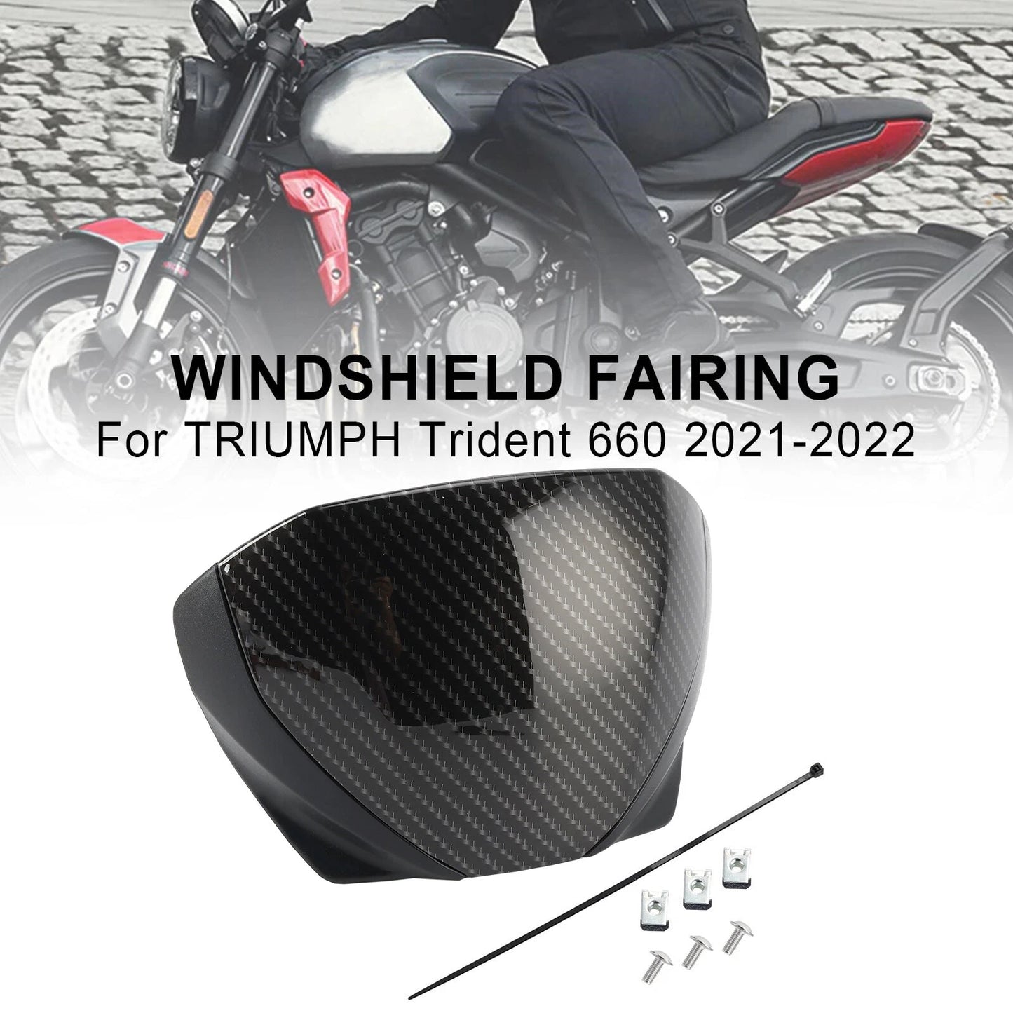 Windshield Fairing Deflector for Trident 660 (2021 - Present)