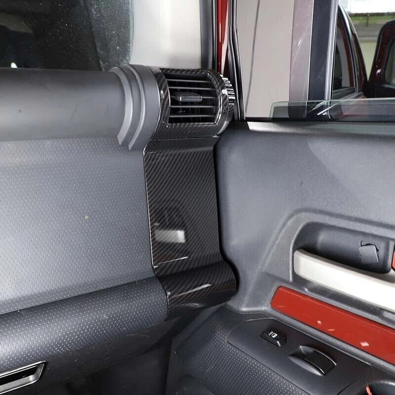 Carbon Fiber Dash Air Vent Frame Trim Cover for Toyota FJ Cruiser (2007–2014)