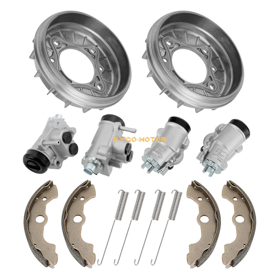 Front Brake Drum with 4 Wheel Cylinders for Honda Rincon (2003–2005)
