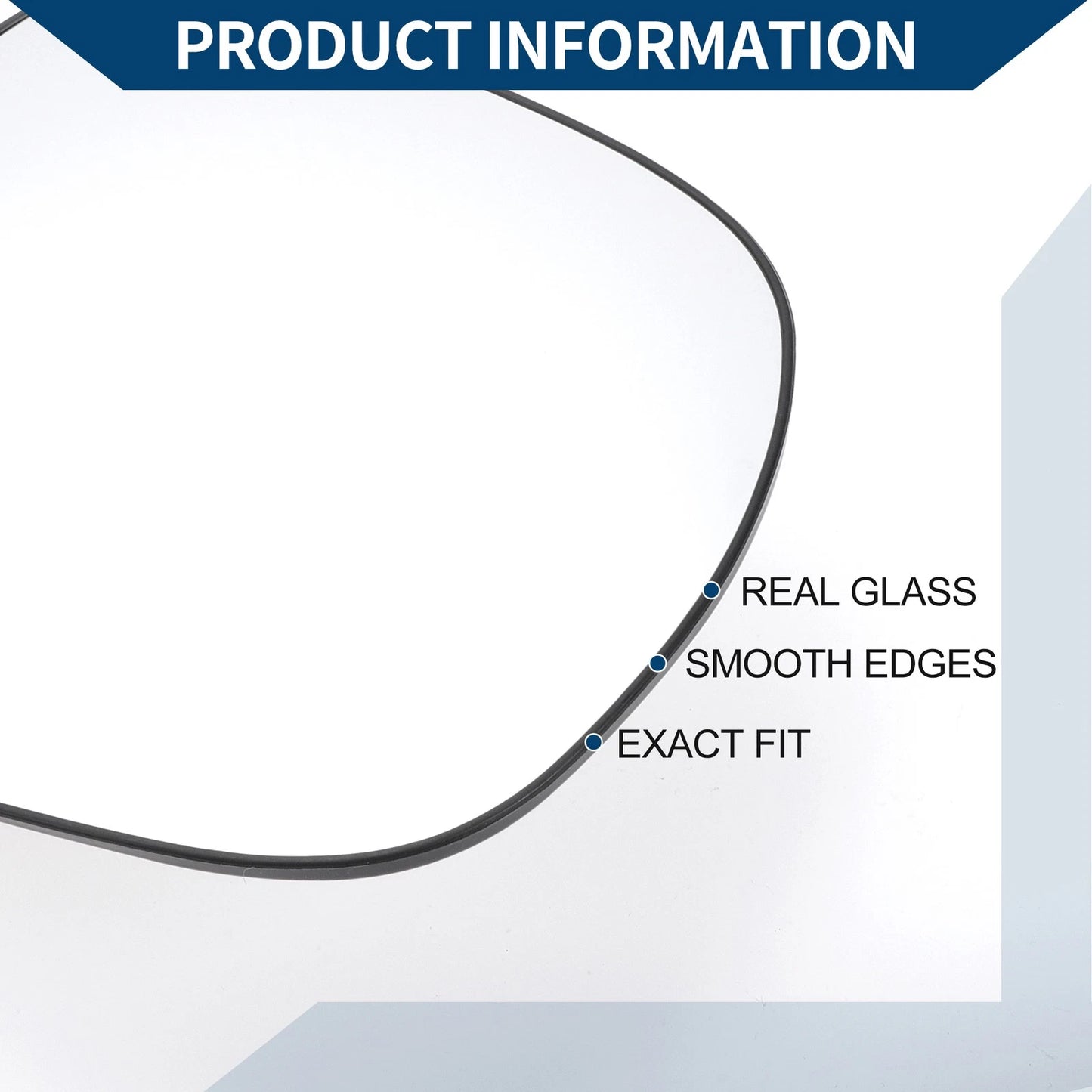 Heated Right Side Mirror Glass for Lexus LX GX (2010-2020)