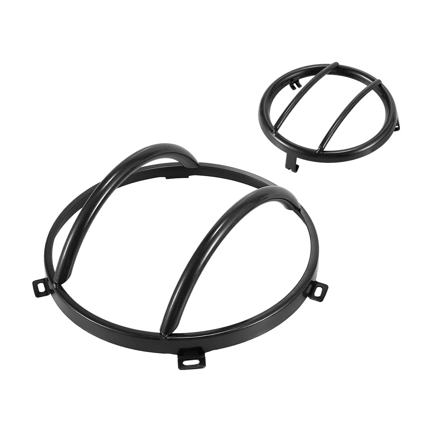Headlight Turn Signal Grill Guard Round Cover Kit for Jeep Wrangler (2007-2018)