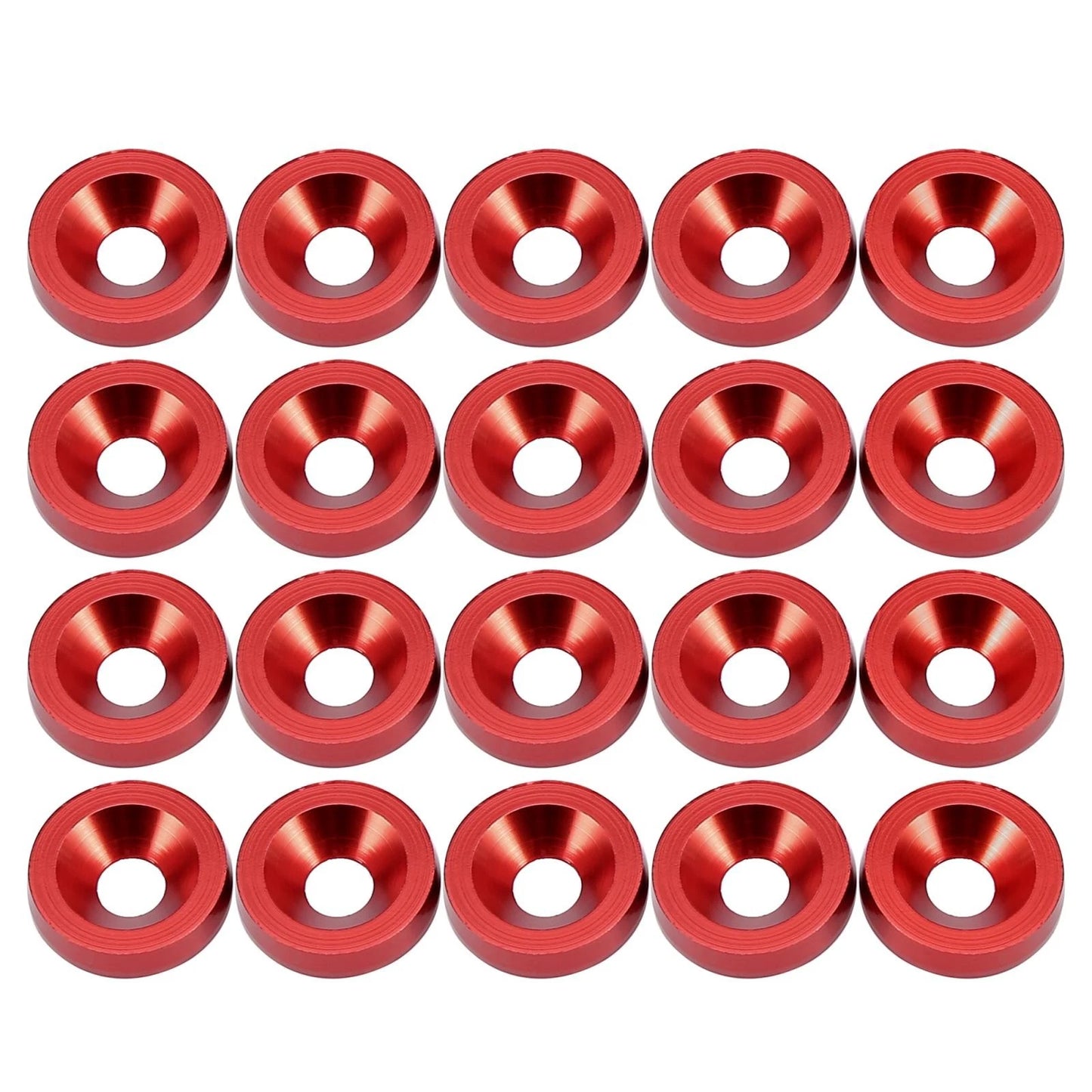 20 Pcs M6 Bumper Washer Bolts Engine Bay Fastener for Car