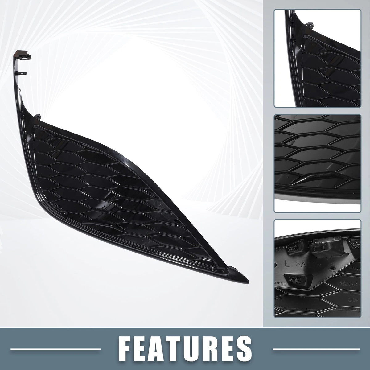 Front Left Fog Light Grille Cover for Toyota Camry SE XSE (2018-2023)
