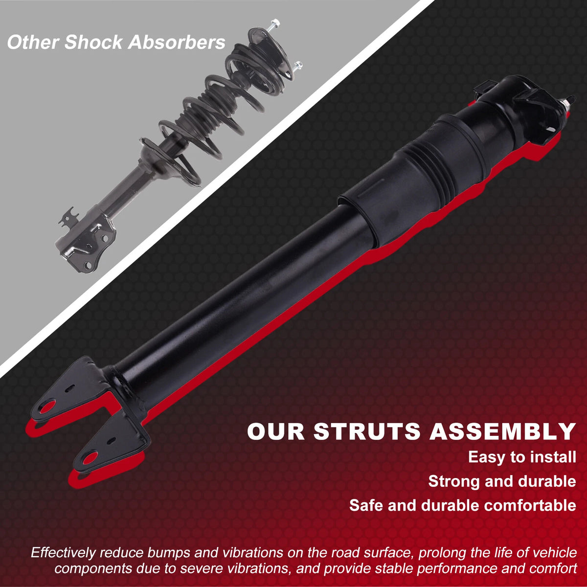 2 x Rear Air Suspension Shock Absorbers for Mercedes R-Class W251 (2005-2017)
