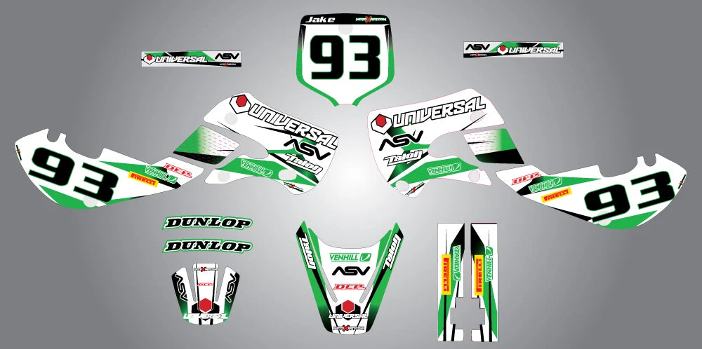 Custom Graphic Kit - STORM for KX 65 (2001-2015) Decals & Stickers